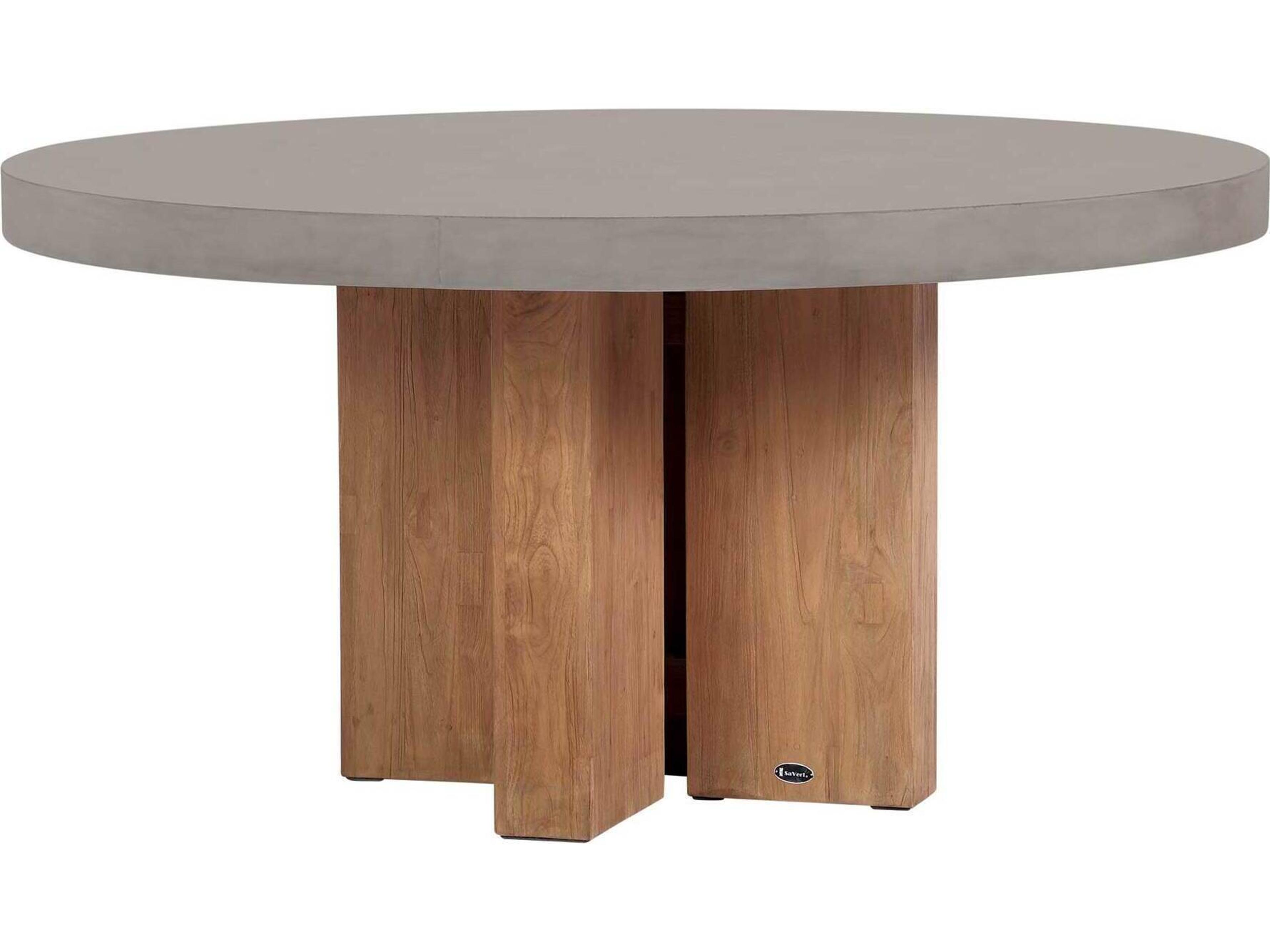 Seasonal Living Perpetual Slate Grey Teak Java Round Dining Table