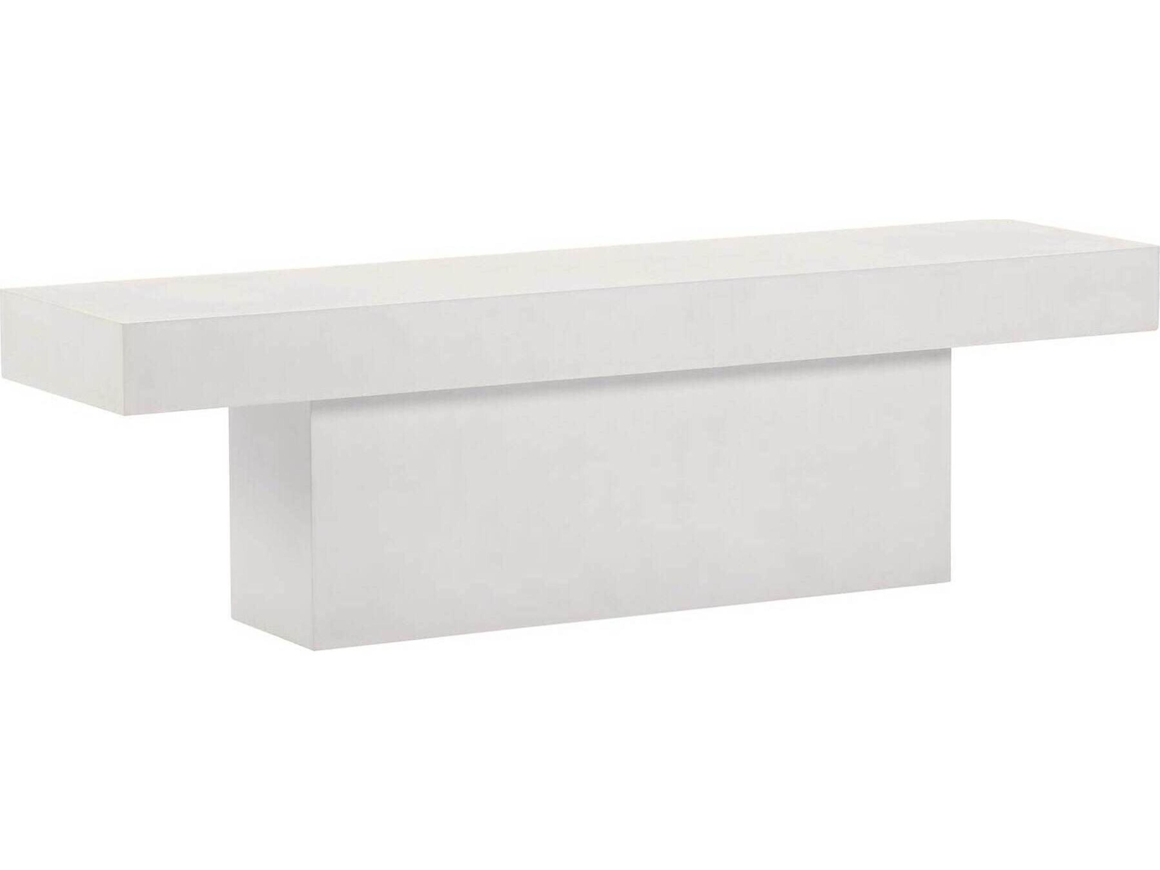 Perpetual Ivory White T-Outdoor Bench Dining Outdoor Bench