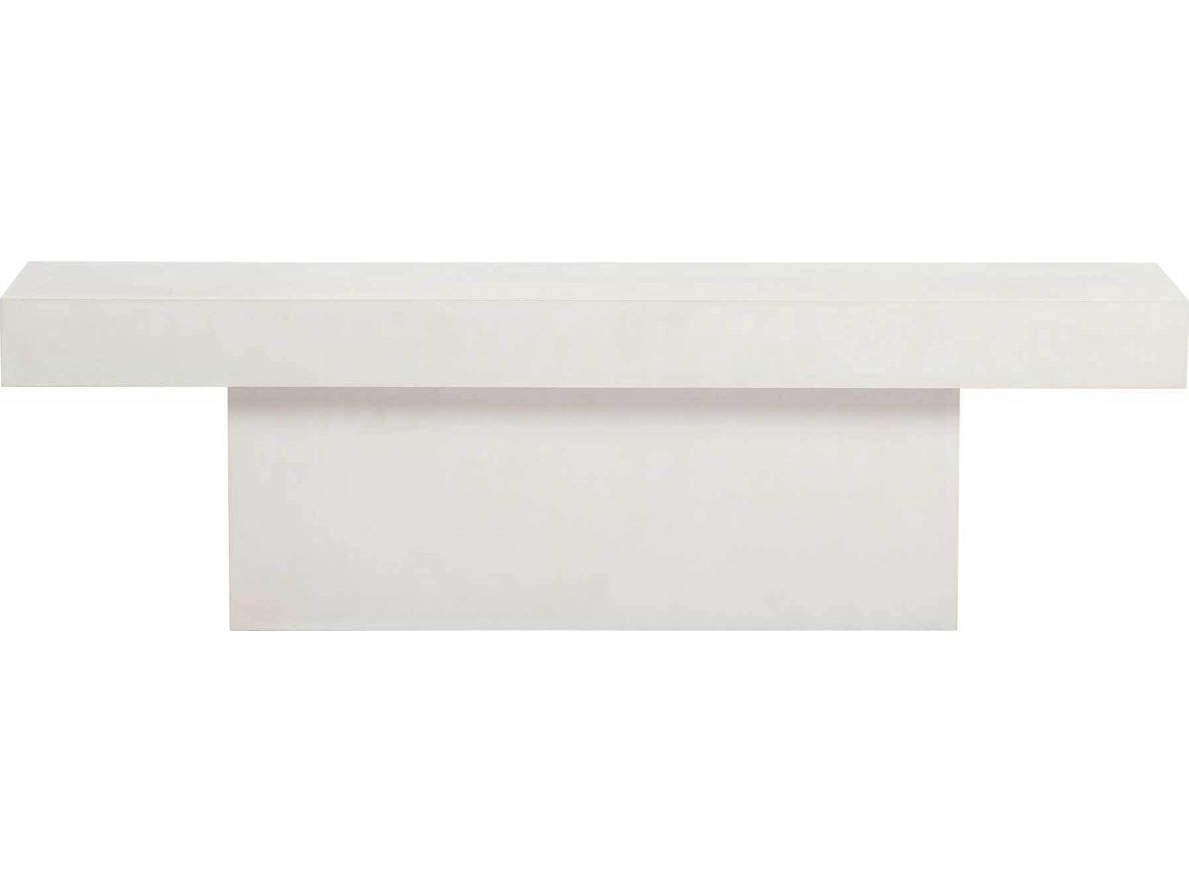 Seasonal Living Perpetual Ivory White T-Outdoor Bench Dining Outdoor Bench