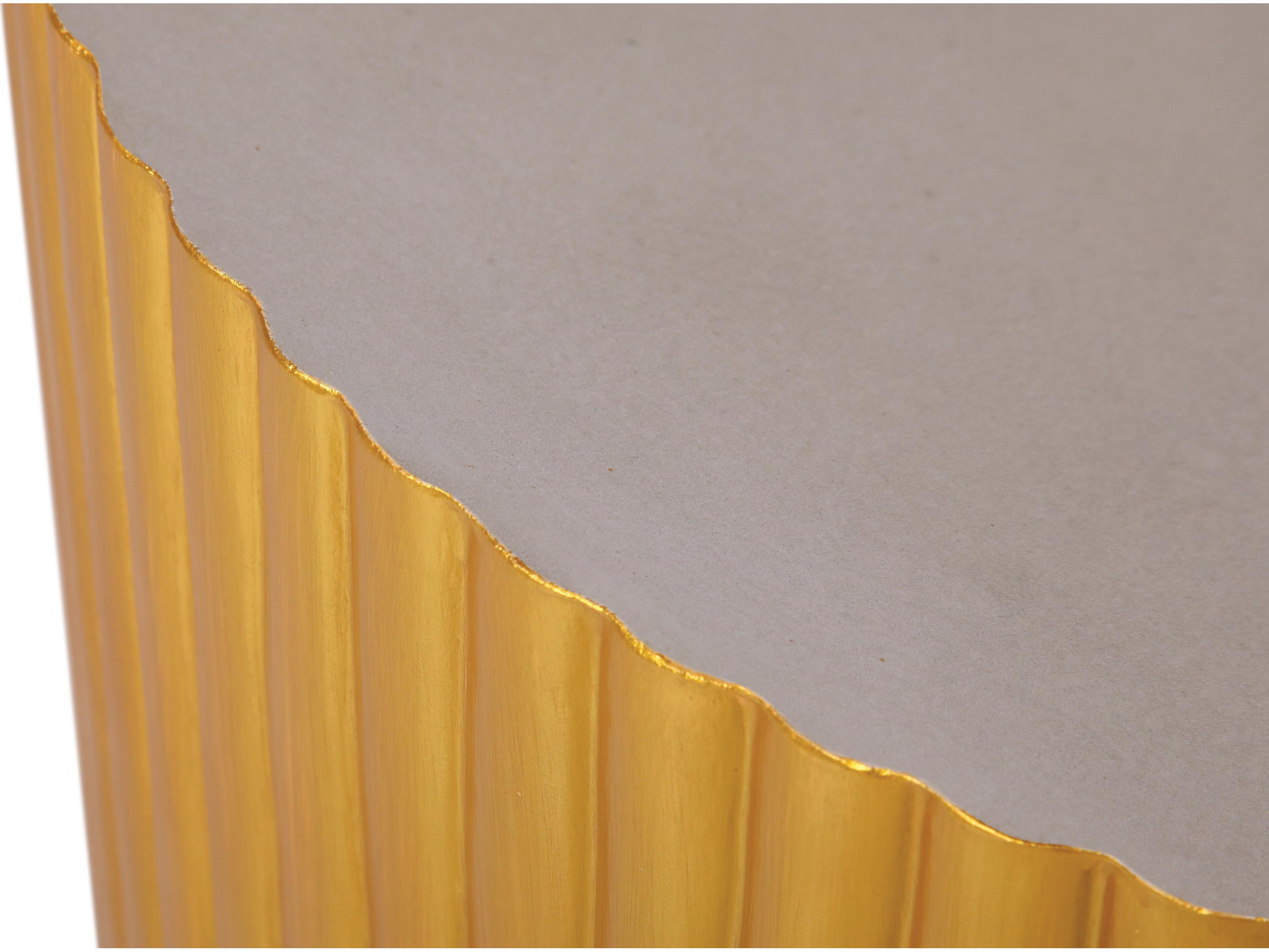 Seasonal Living Perpetual Joy Scallop Zanzibar Gray/Gold Round Outdoor Coffee Table