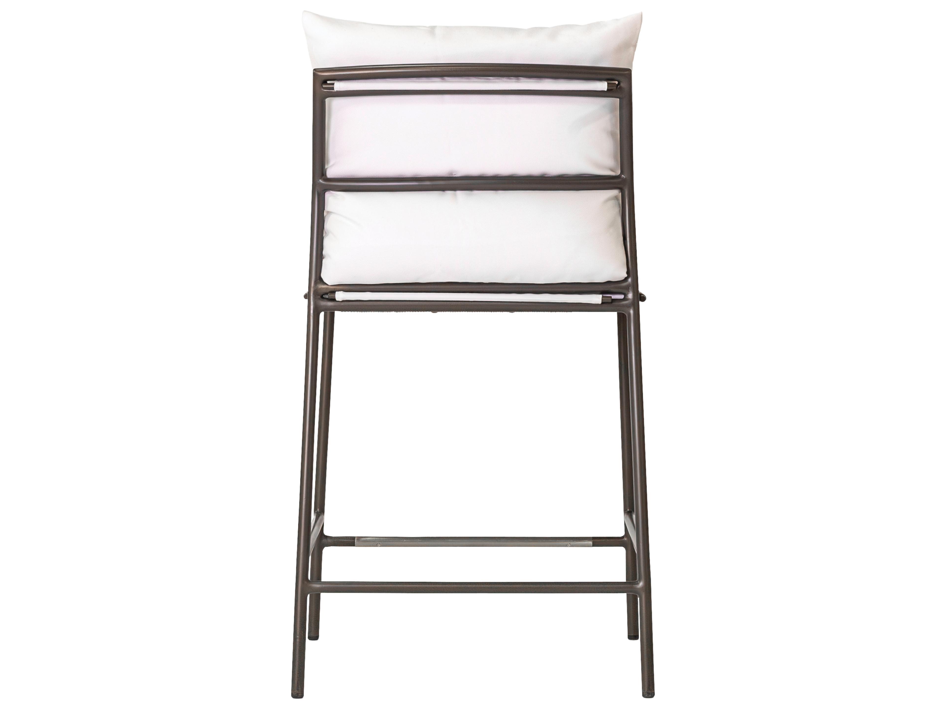 Seasonal Living Patinero Smooth Charcoal Satin Aluminum Cushion Dining Chair