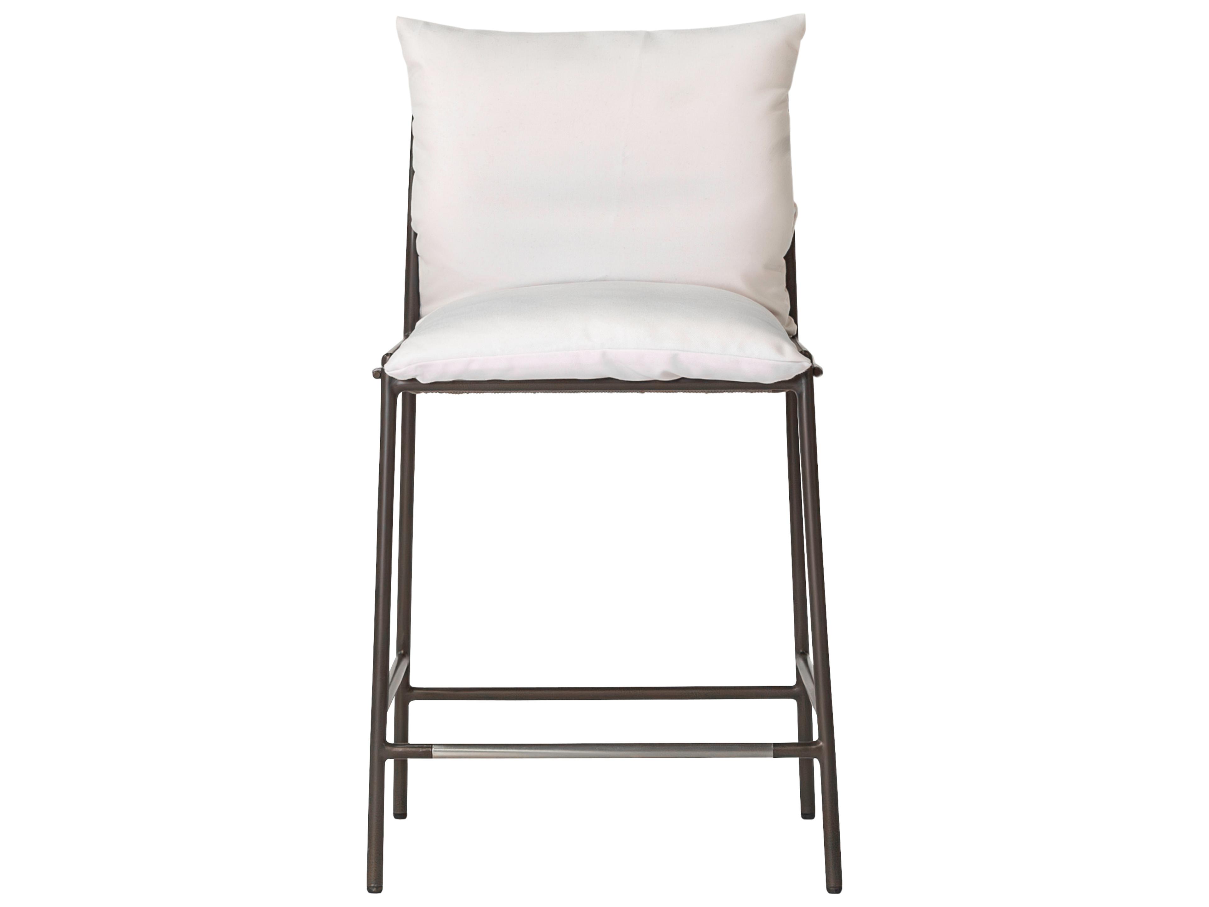Seasonal Living Patinero Smooth Charcoal Satin Aluminum Cushion Dining Chair