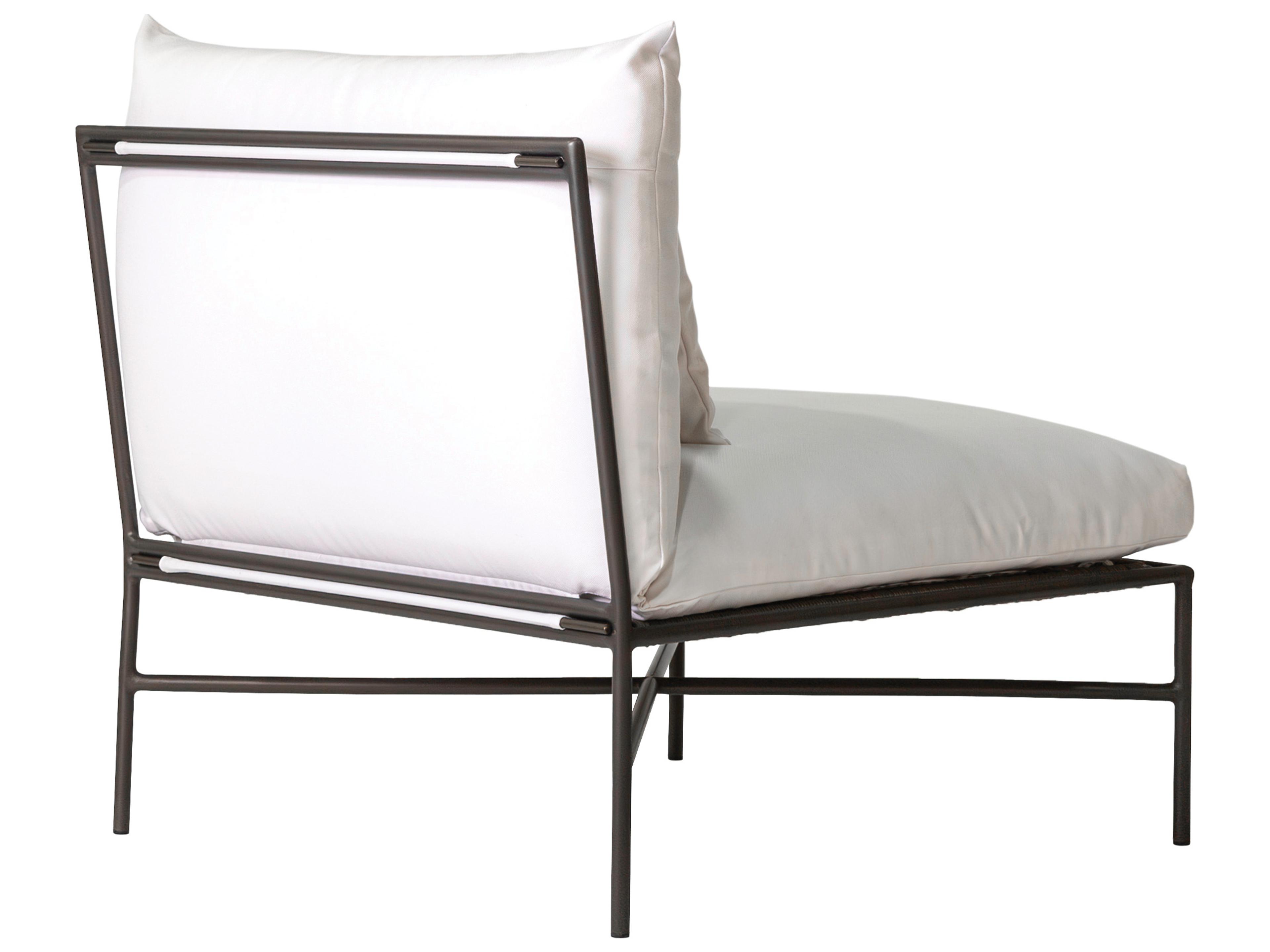 Seasonal Living Patinero Smooth Charcoal Satin Aluminum Cushion Lounge Chair