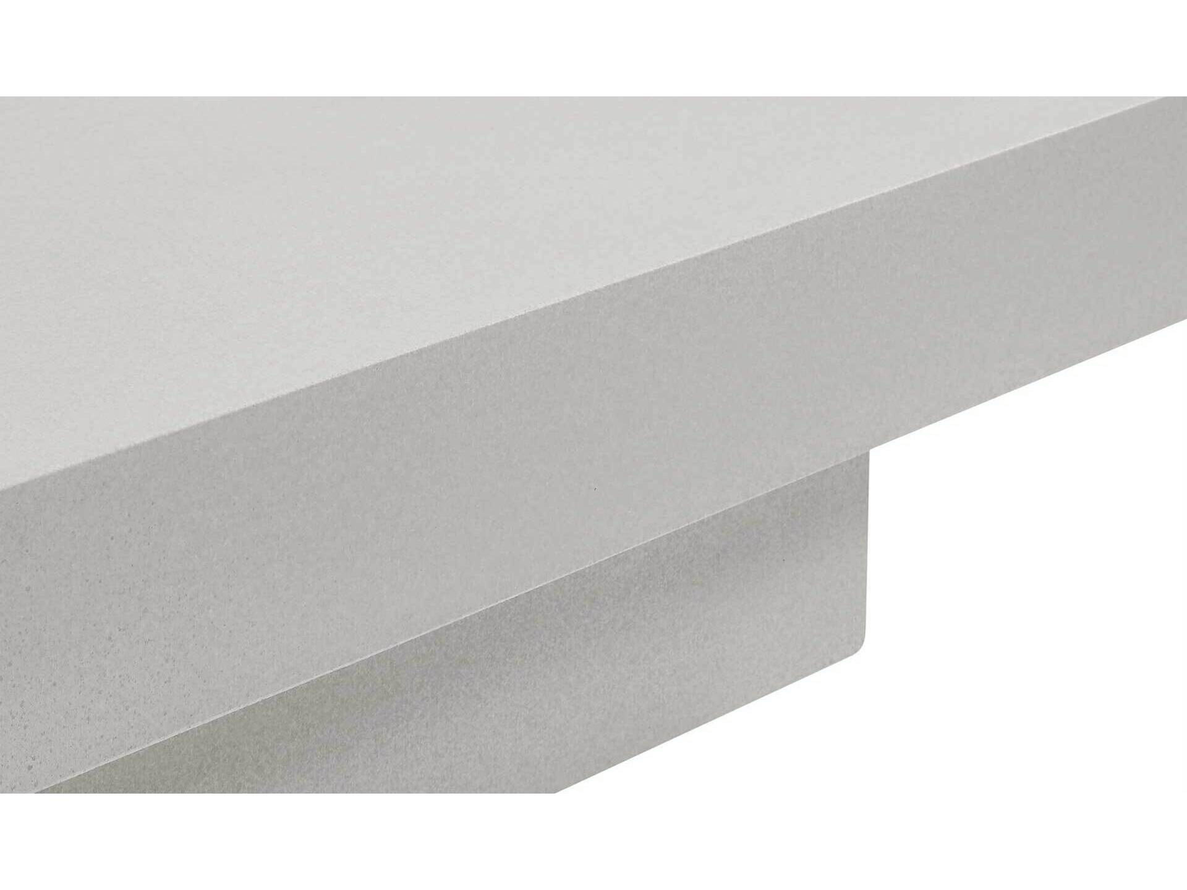 Seasonal Living Provenance Fiber Reinforced Polymer Limestone Meditation Rectangle Outdoor Patio Bench