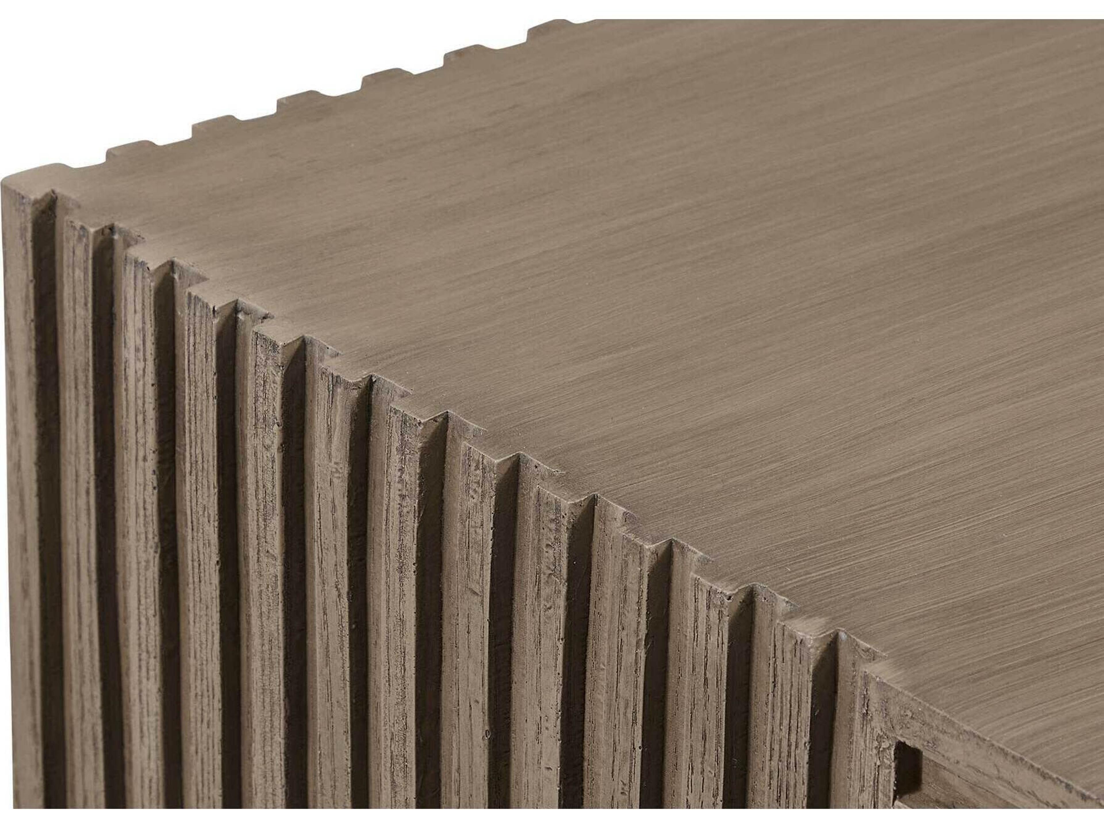 Seasonal Living Provenance Fiber Reinforced Polymer Energy Serenity Textured Square Patio End Table