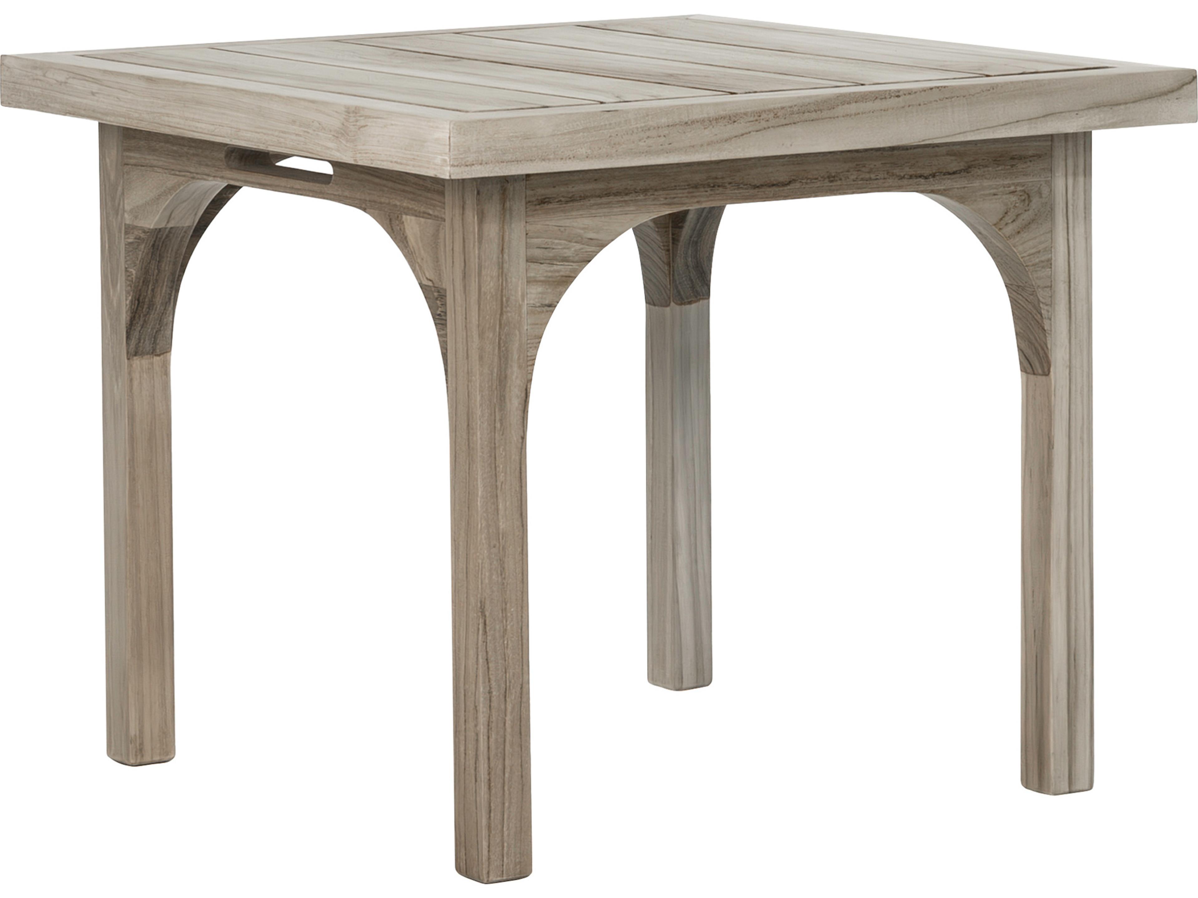 Serenique Sun Bleached Teak Square End Table