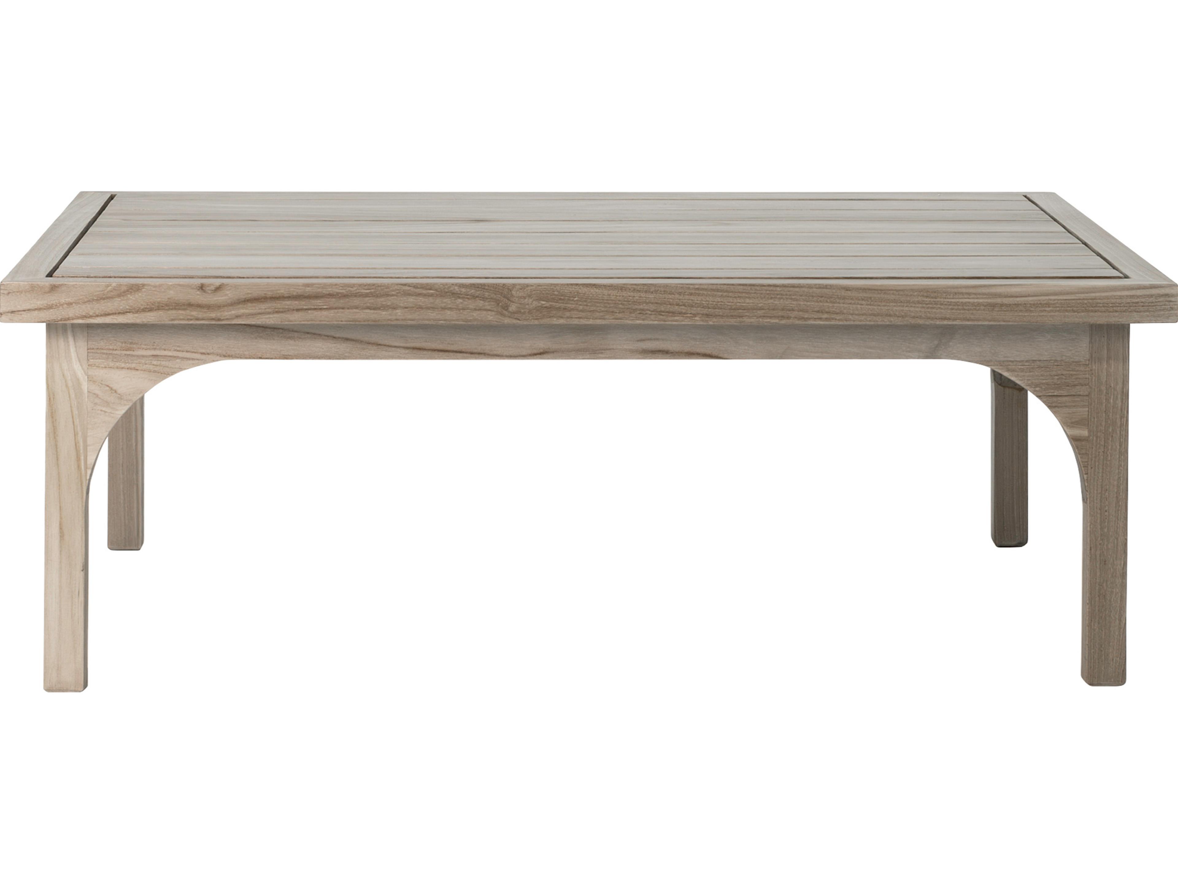 Seasonal Living Serenique Sun Bleached Teak Rectangular Coffee Table