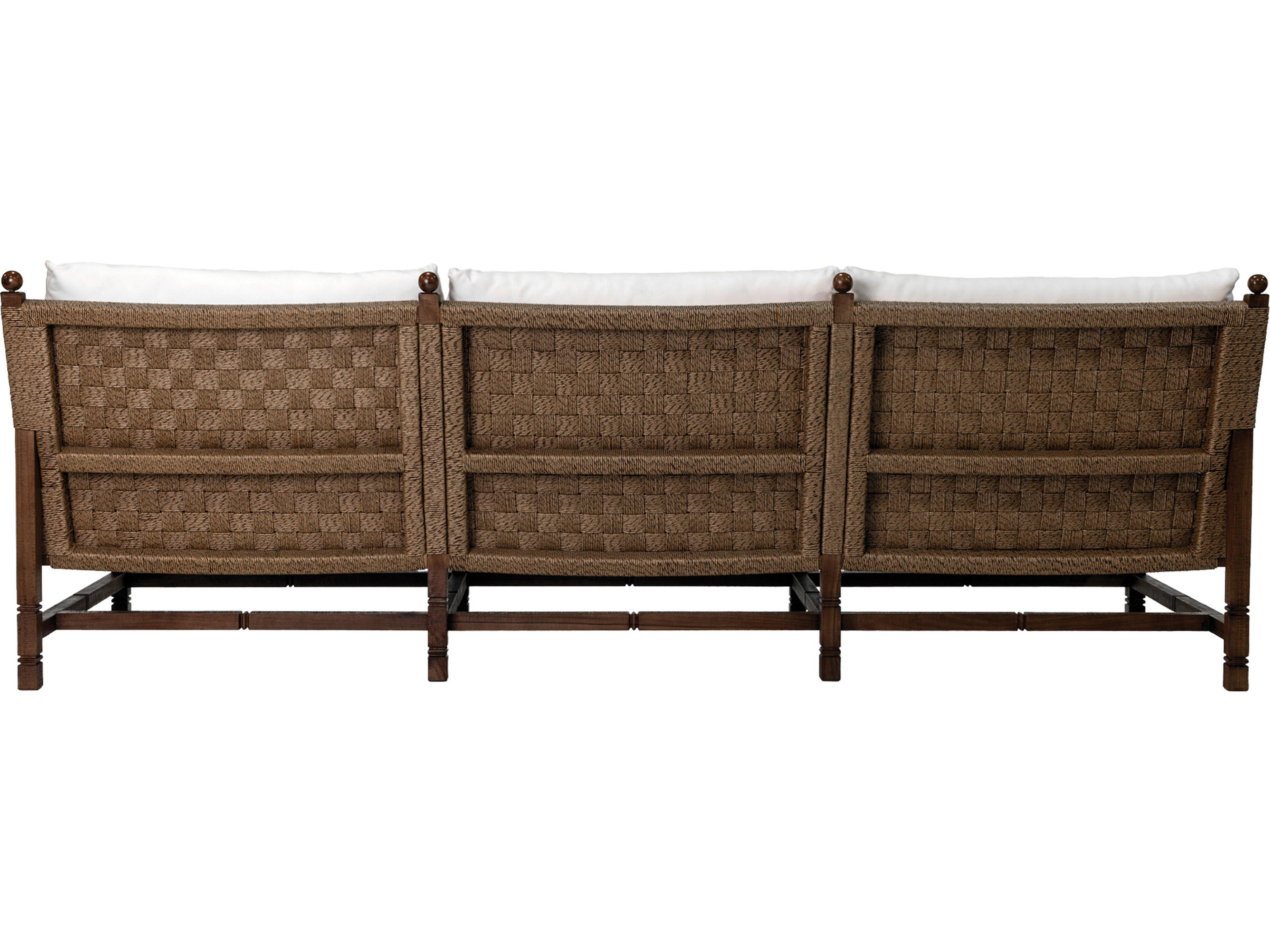 Seasonal Living Vaterra Weathered Pecan Matte Fabric Cushion Sofa