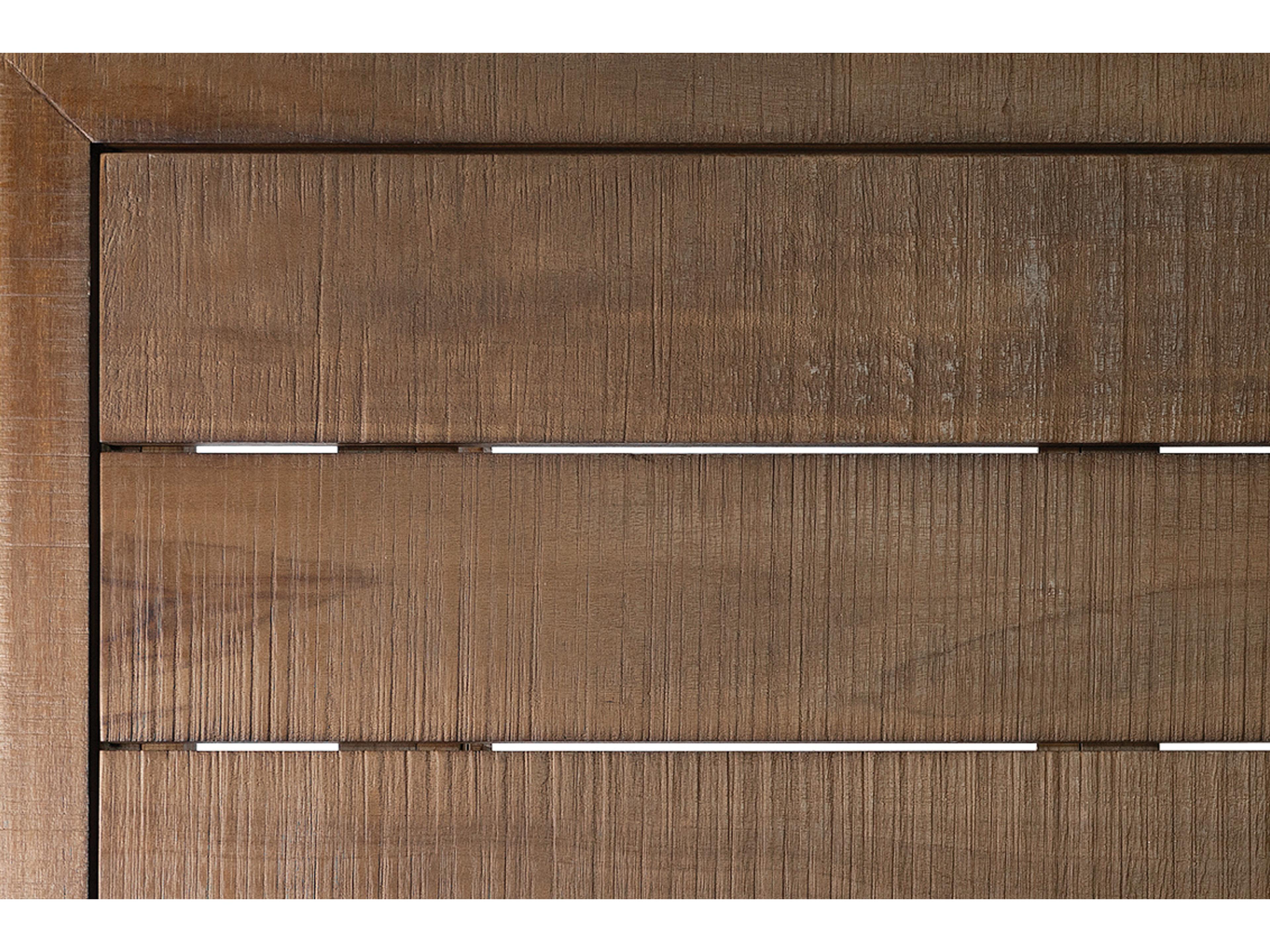 Seasonal Living Vaterra Weathered Pecan Matte Teak Rectangular Dining Table