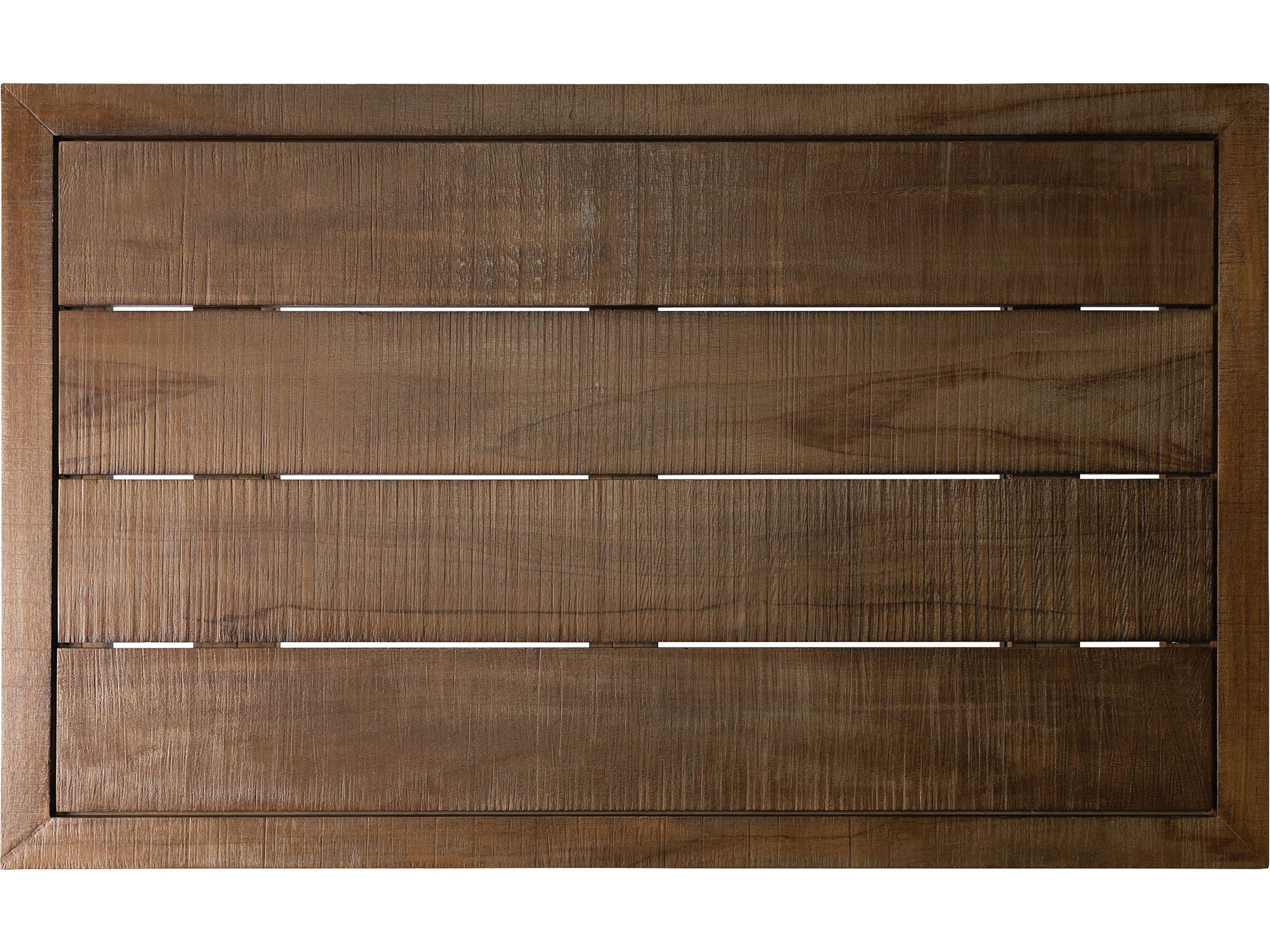 Seasonal Living Vaterra Weathered Pecan Matte Teak Rectangular Coffee Table