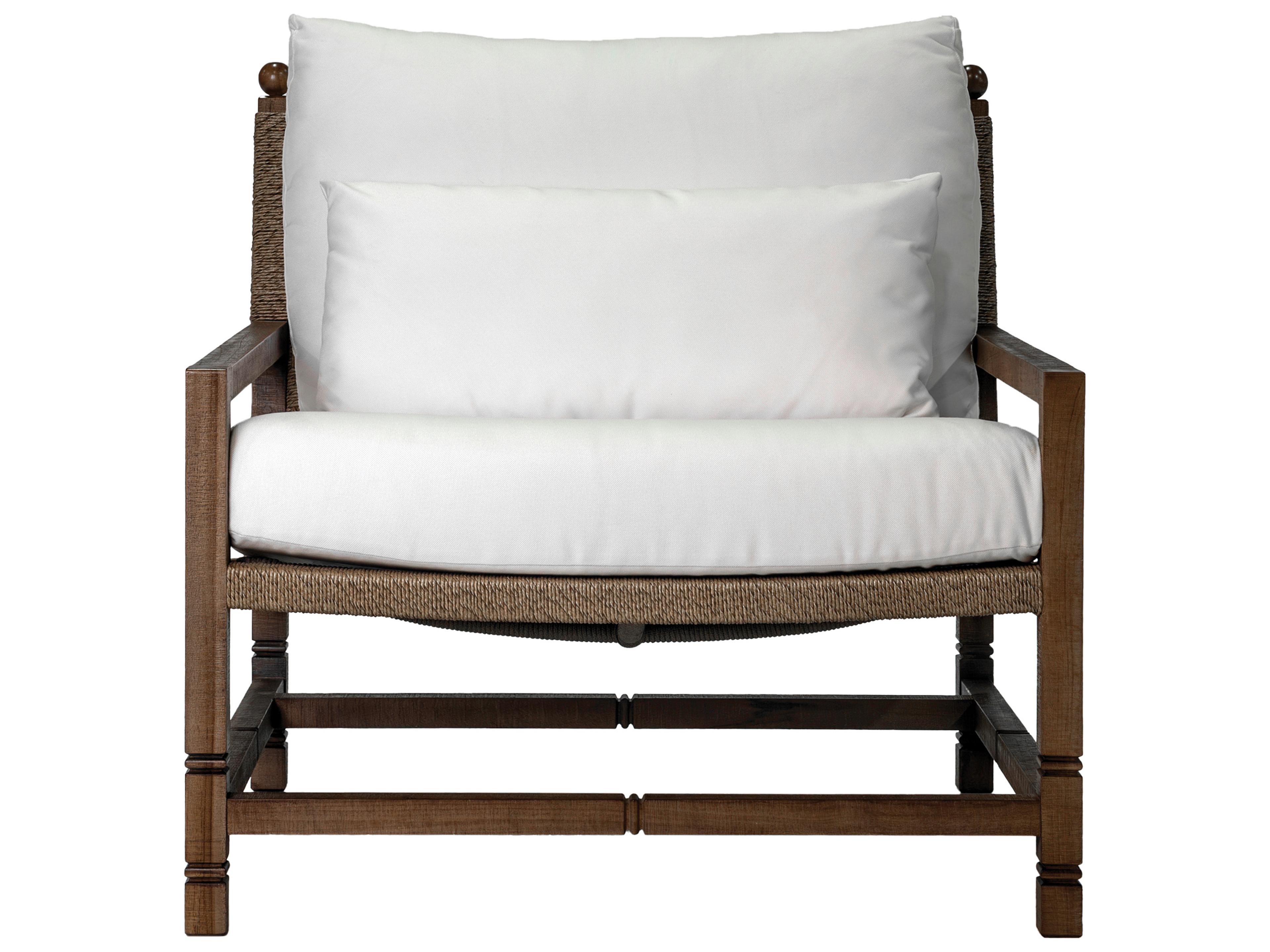 Seasonal Living Vaterra Weathered Pecan Matte Fabric Cushion Lounge Chair