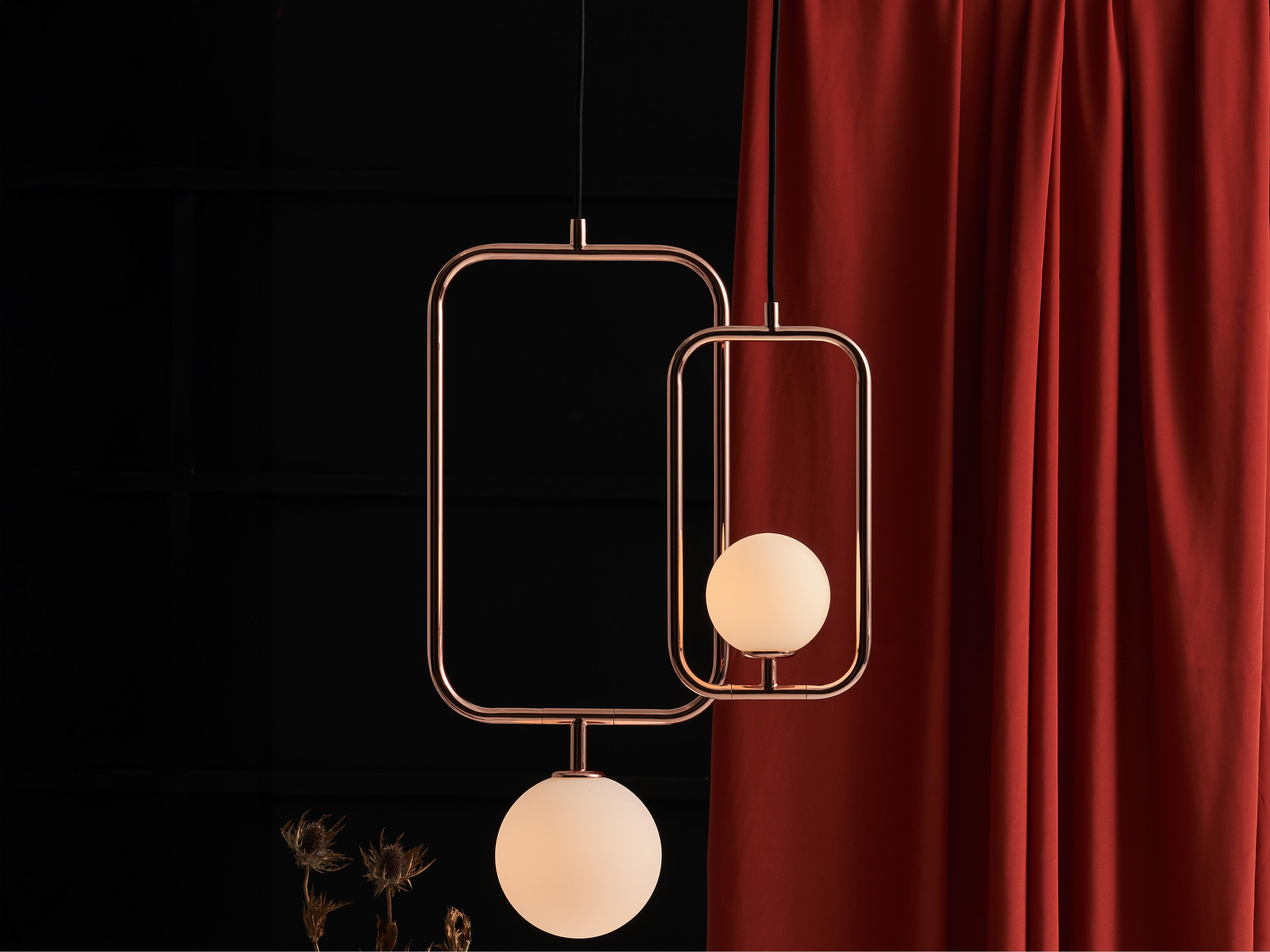 Seed Design Sircle Copper LED Geometric Mini Pendant