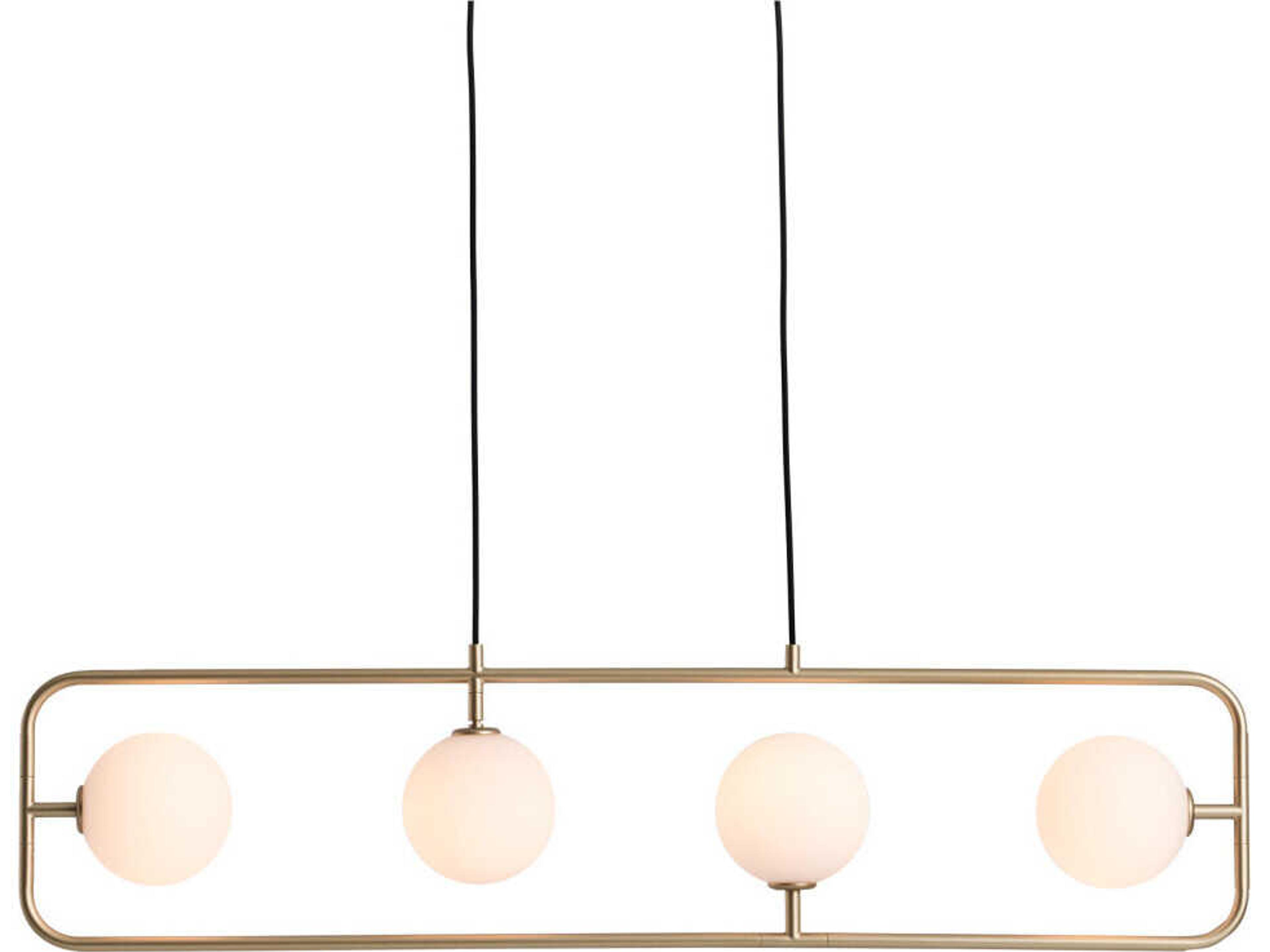 Sircle Champagne Gold LED Linear Island Pendant