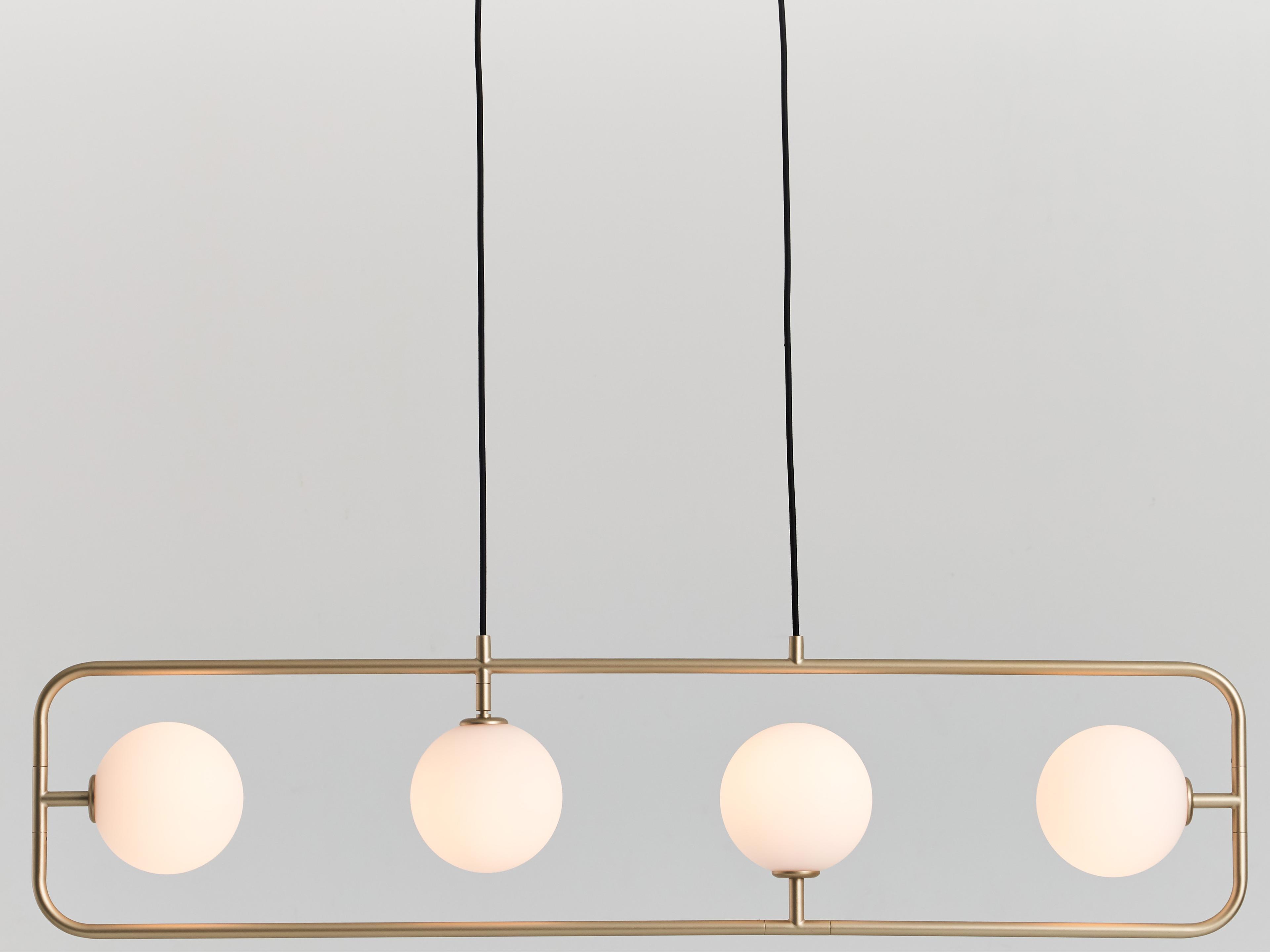 Seed Design Sircle Champagne Gold LED Linear Island Pendant