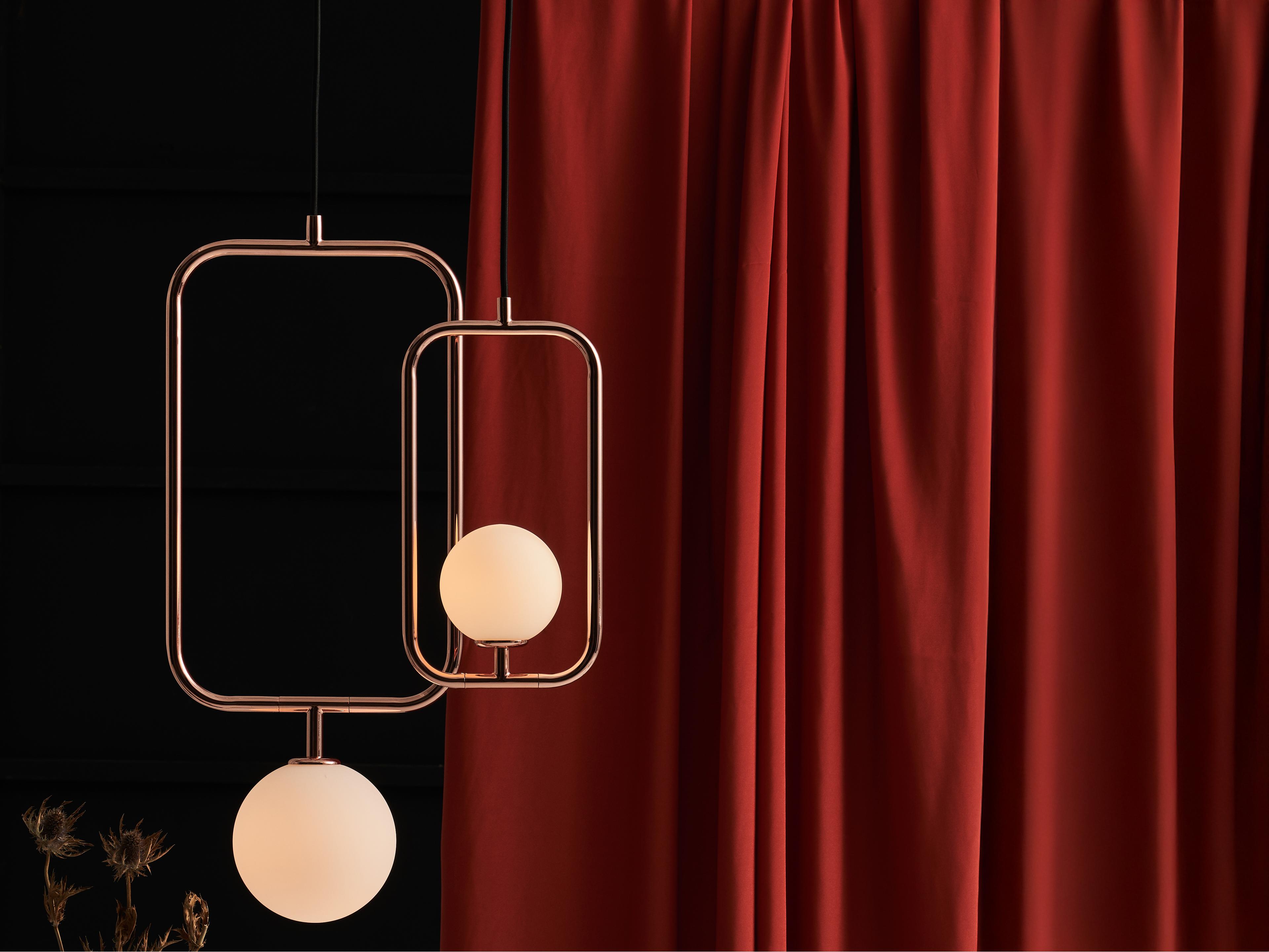 Seed Design Sircle Copper LED Geometric Mini Pendant