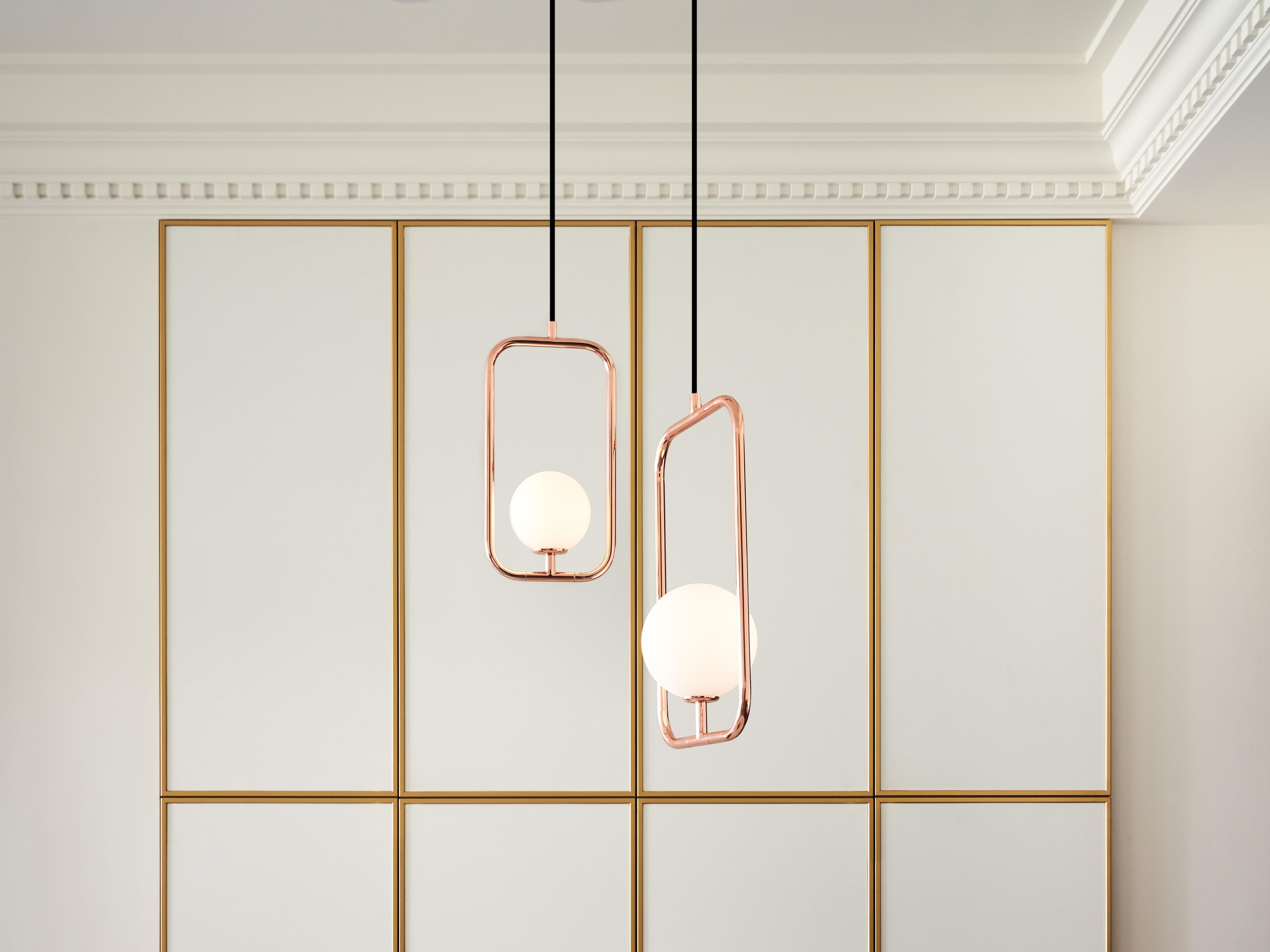 Seed Design Sircle Copper LED Geometric Mini Pendant