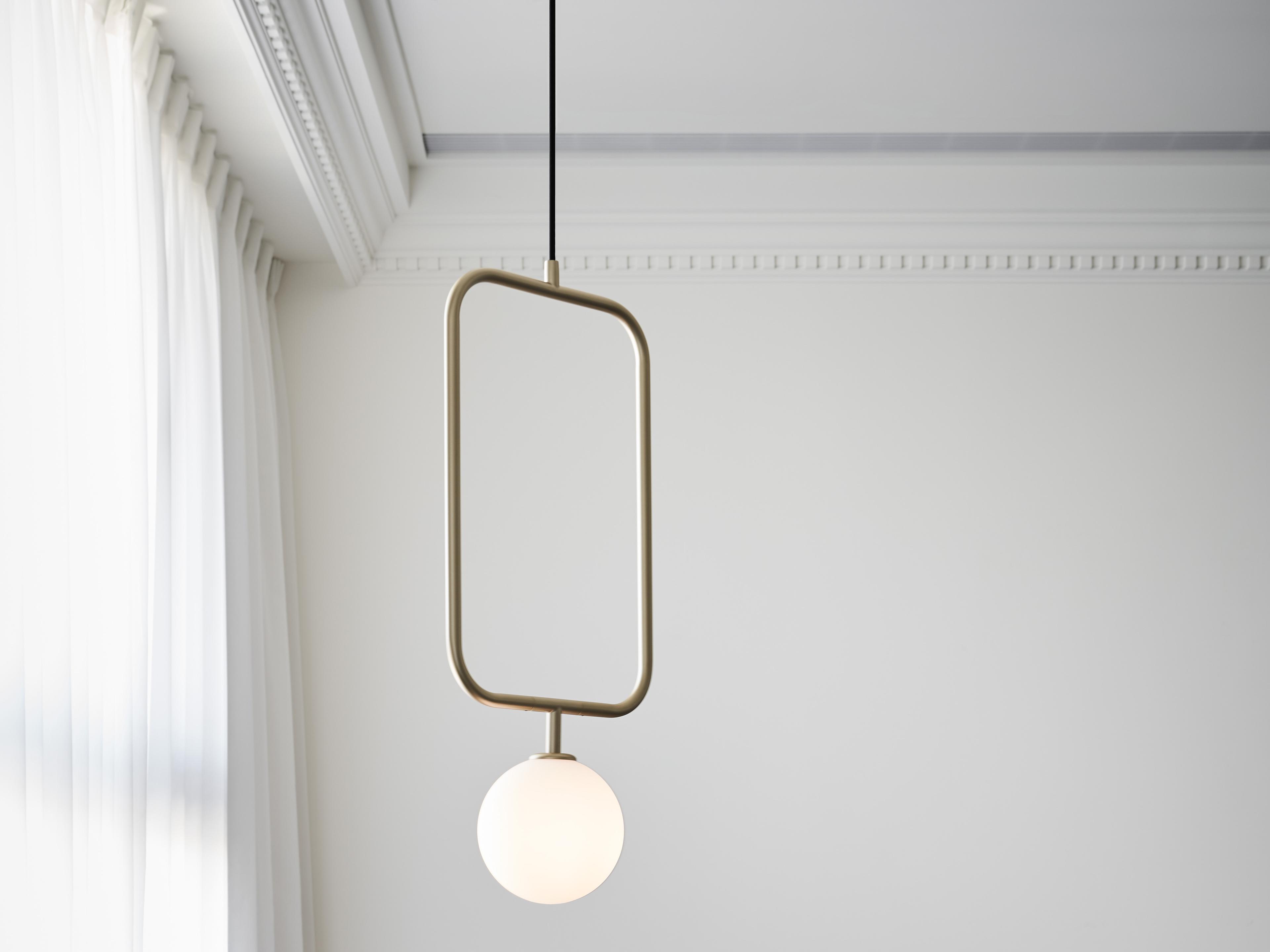 Seed Design Sircle Champagne Gold LED Geometric Mini Pendant