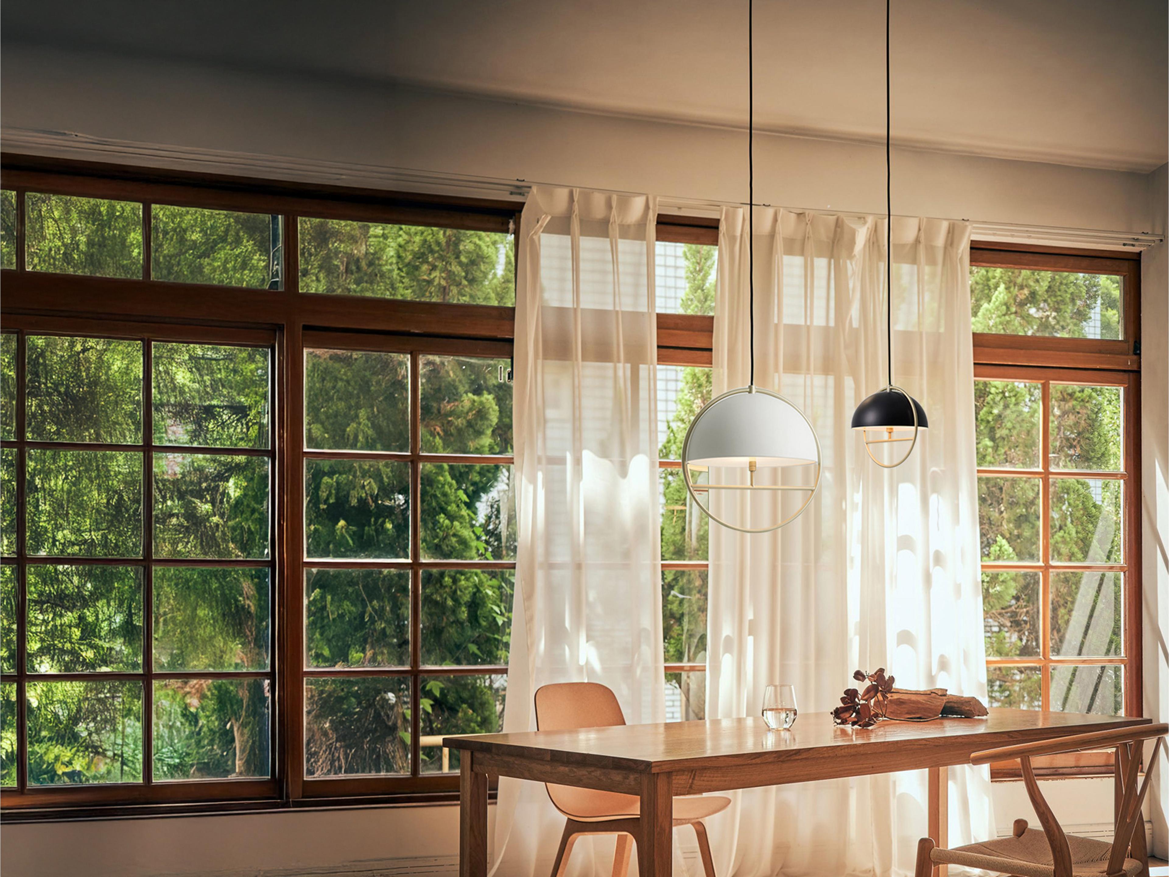 Seed Design Huan Matt Black champagne Gold LED Globe Mini Pendant