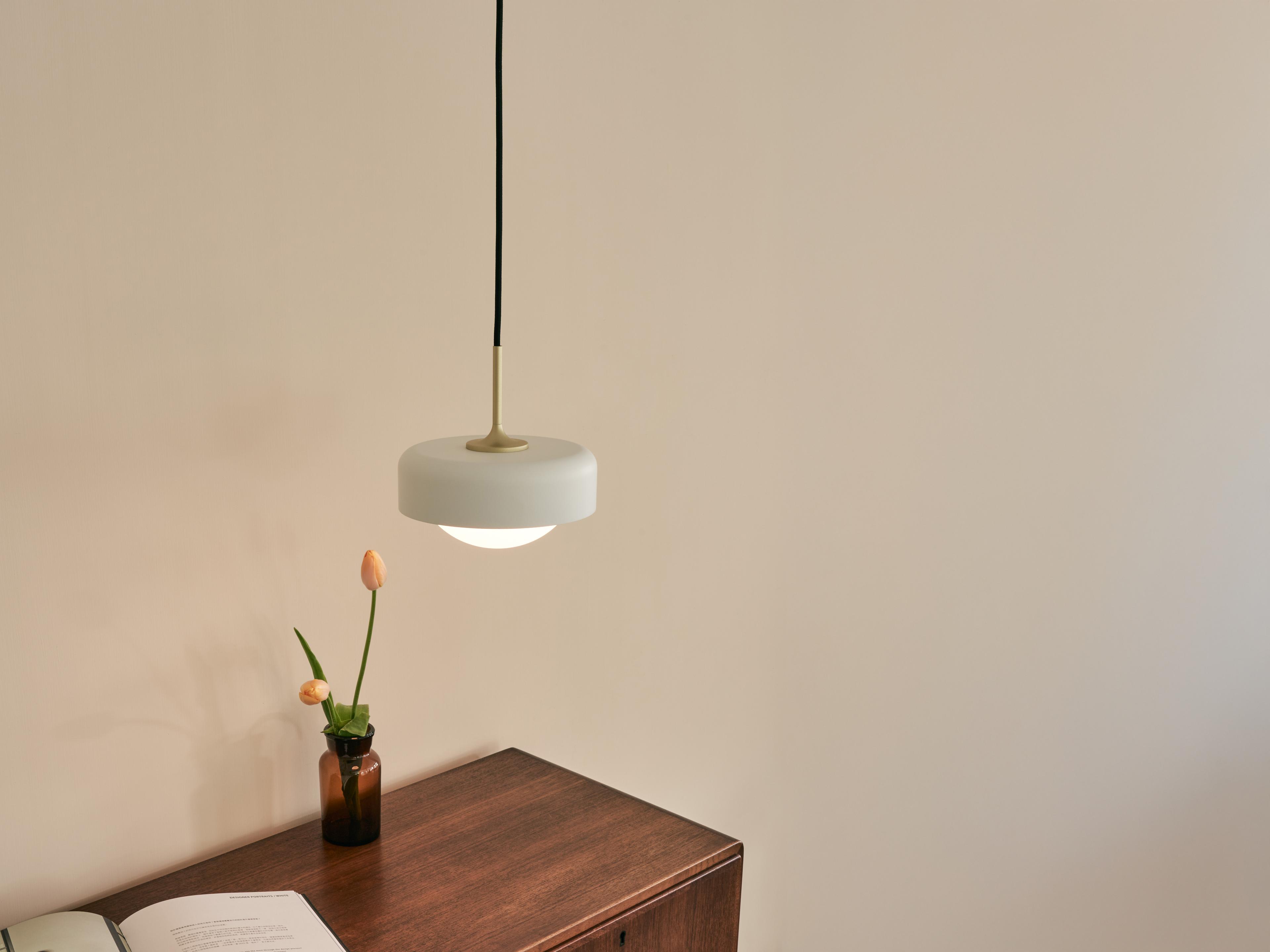 Seed Design Pensee White Gold LED Dome Mini Pendant