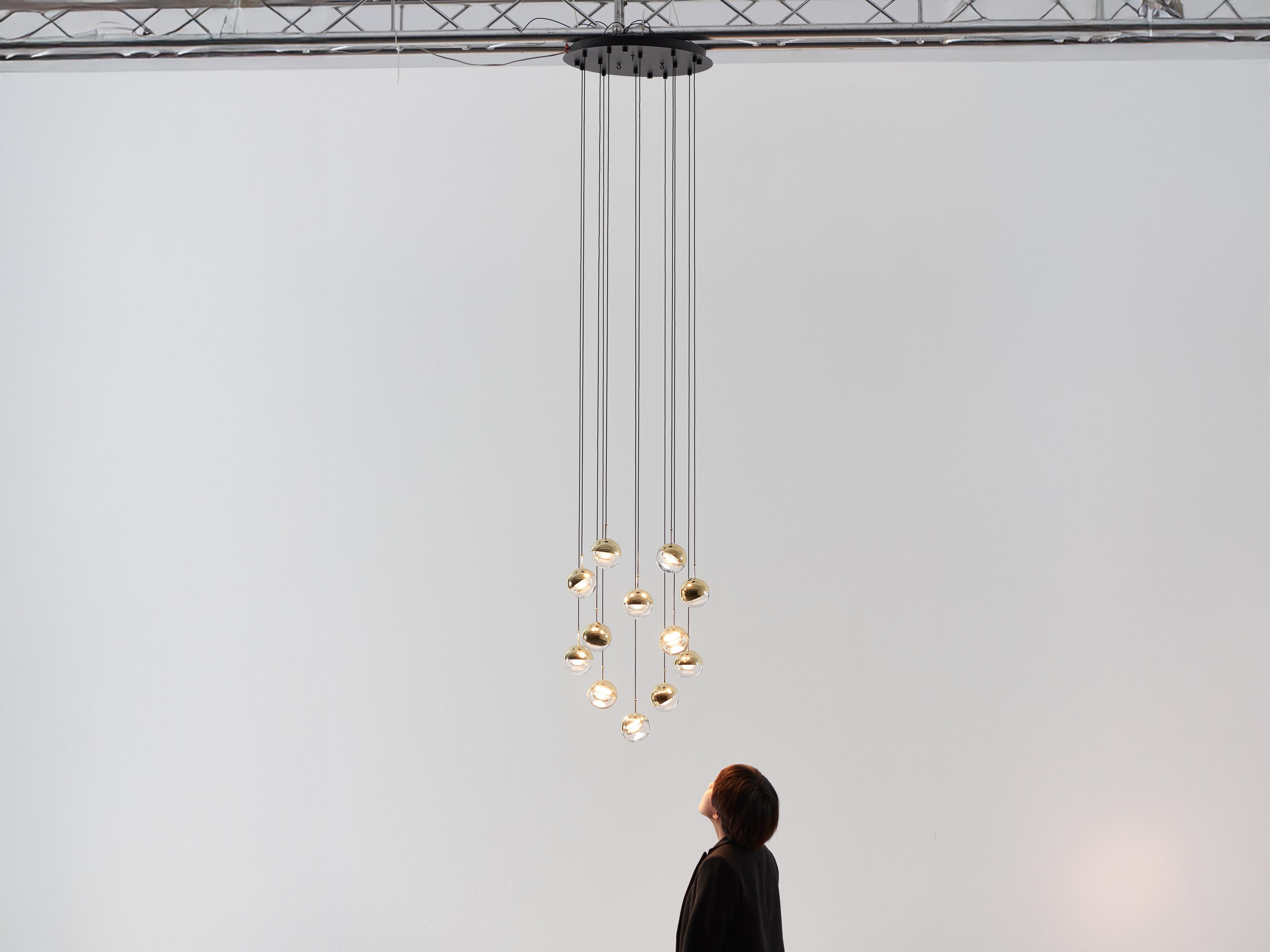 Seed Design Dora Brass LED Globe Pendant