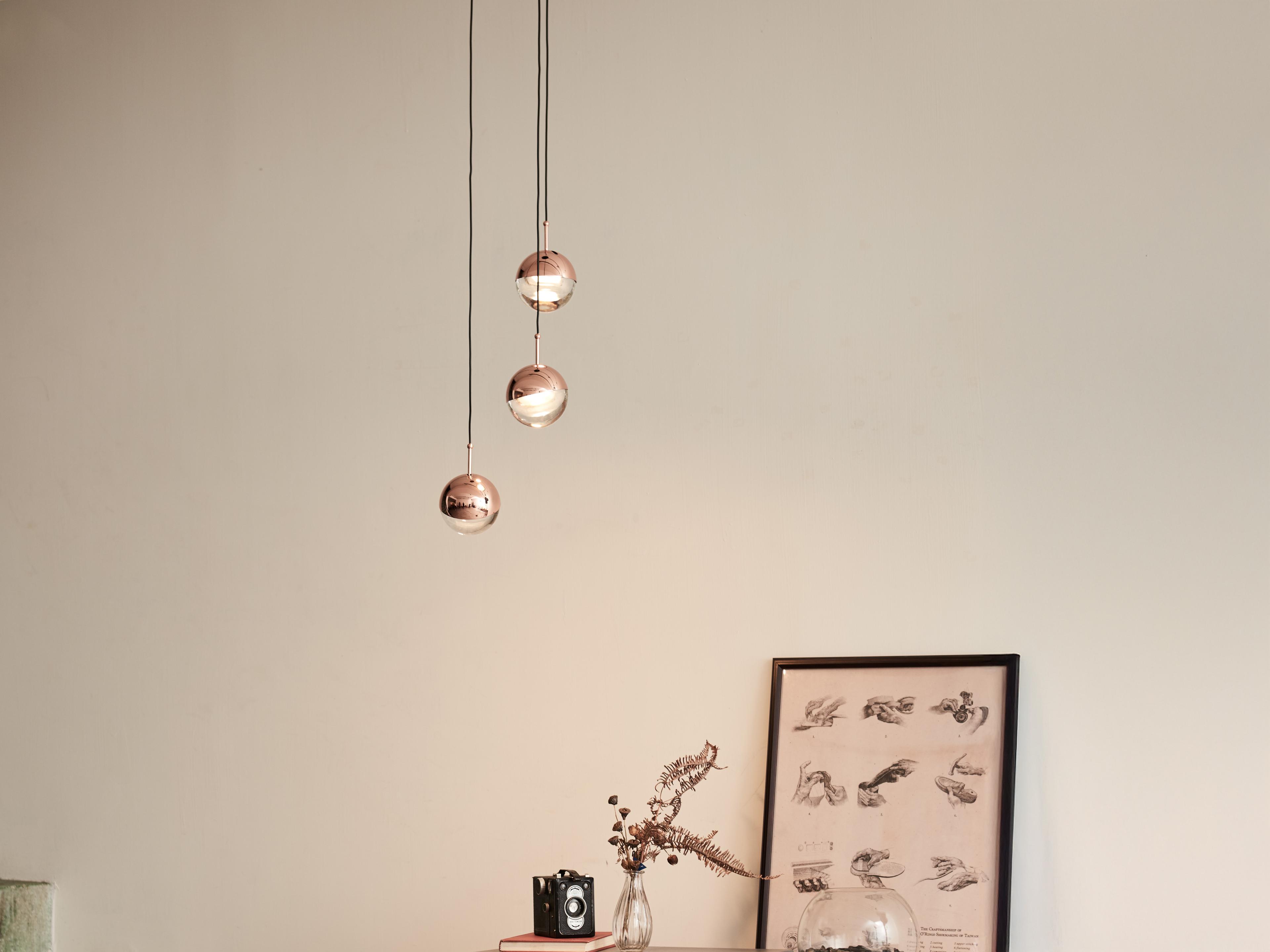 Seed Design Dora Copper LED Globe Mini Pendant