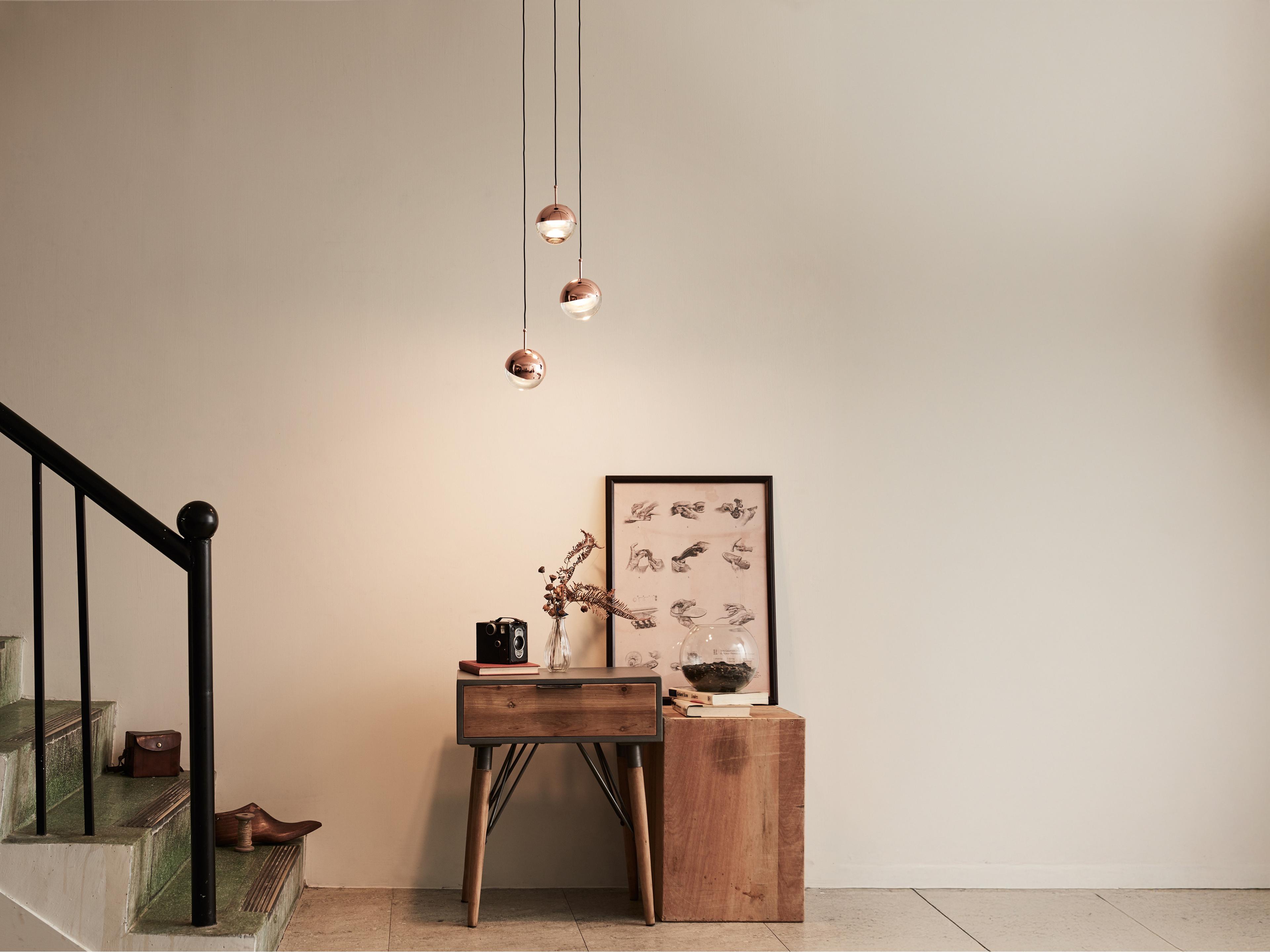 Seed Design Dora Copper LED Globe Mini Pendant