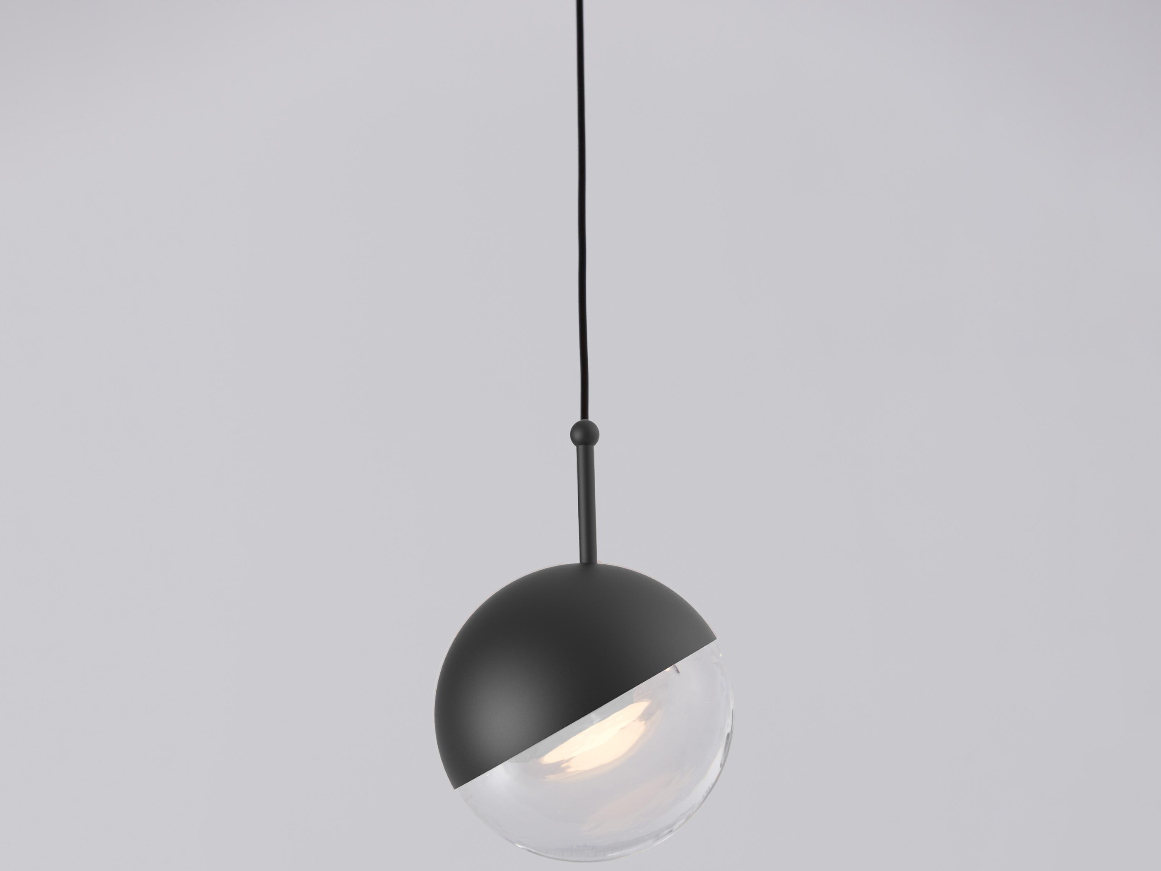 Dora Black LED Globe Mini Pendant