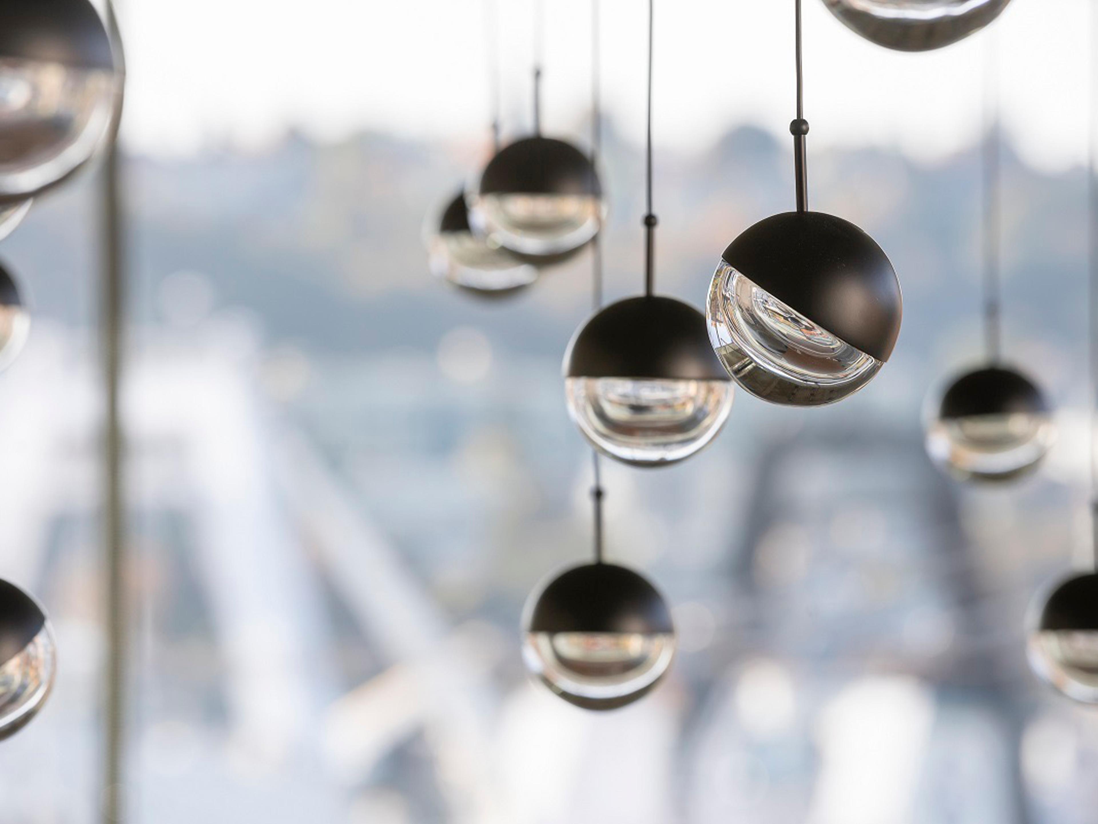 Seed Design Dora Black LED Globe Mini Pendant