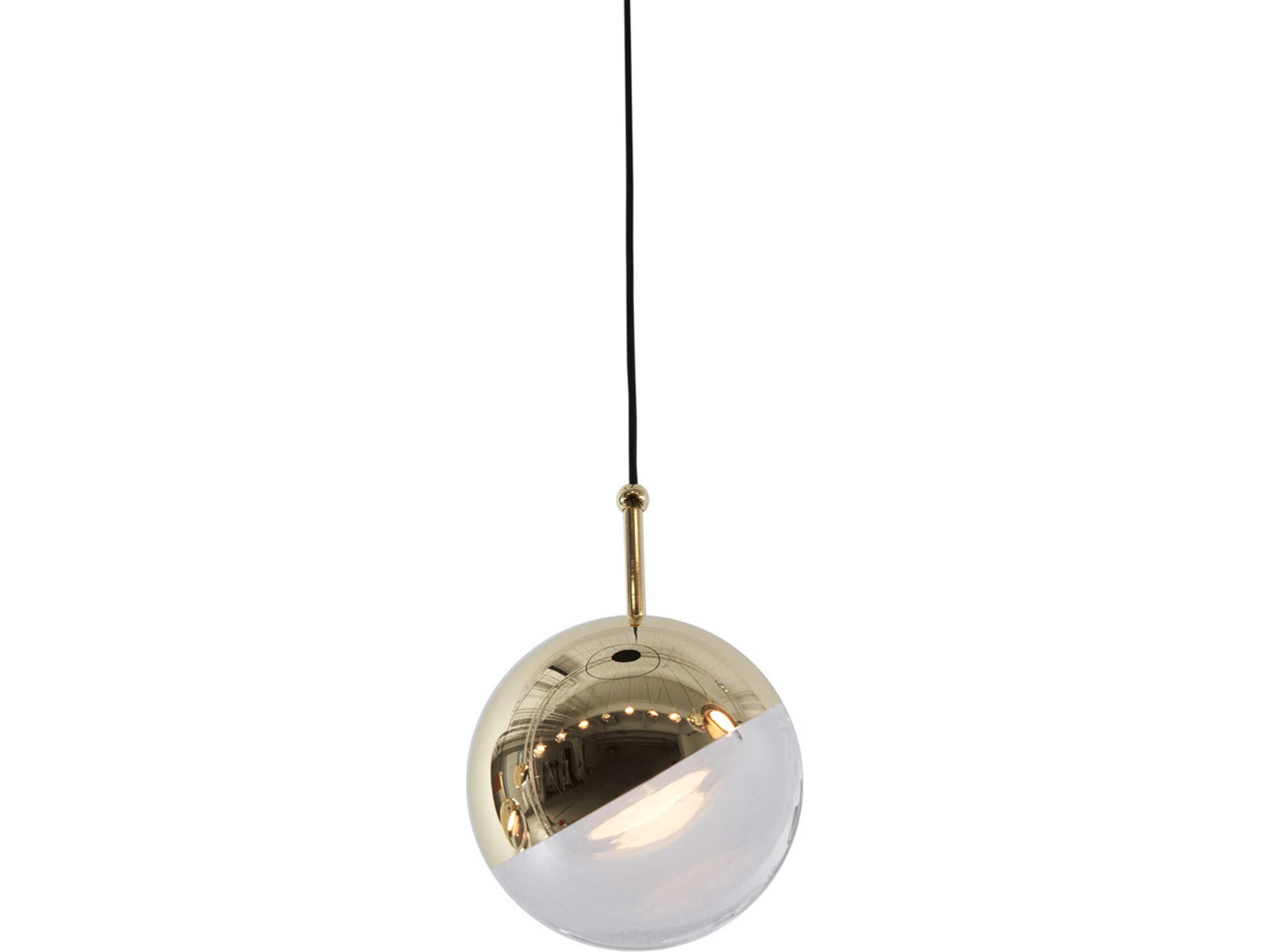 Dora Brass LED Globe Mini Pendant