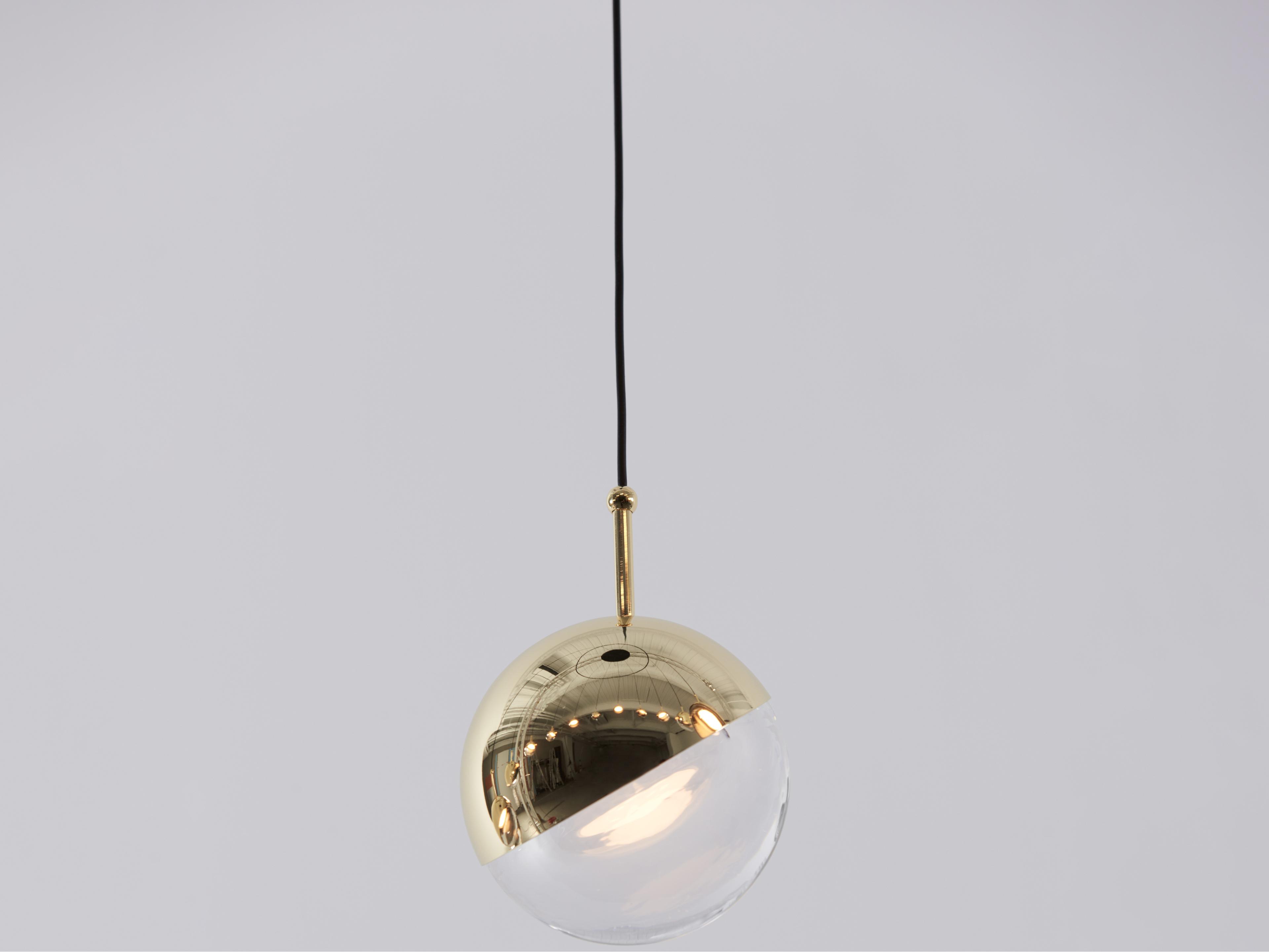 Seed Design Dora Brass LED Globe Mini Pendant