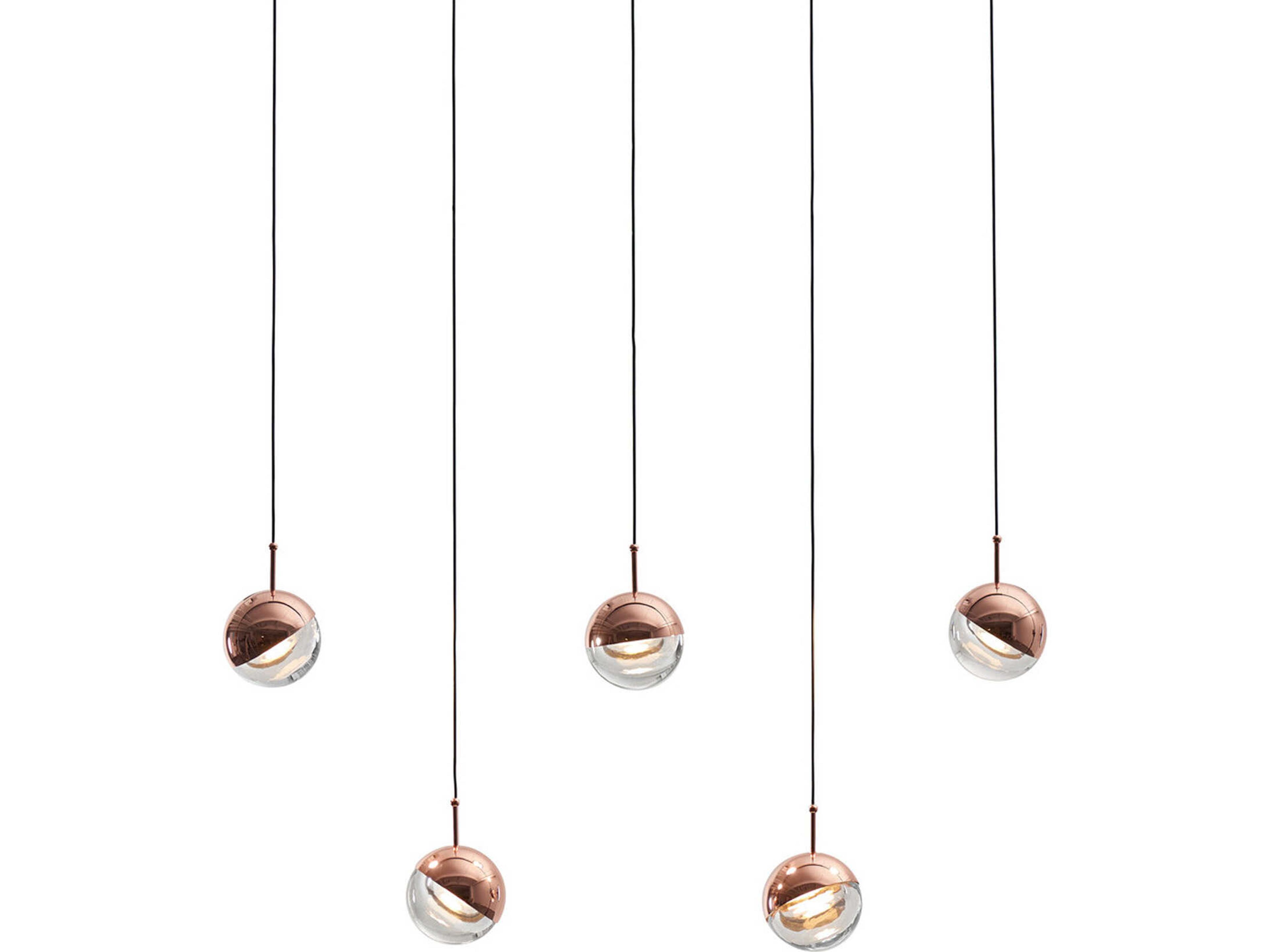 Dora Copper LED Globe Island Pendant