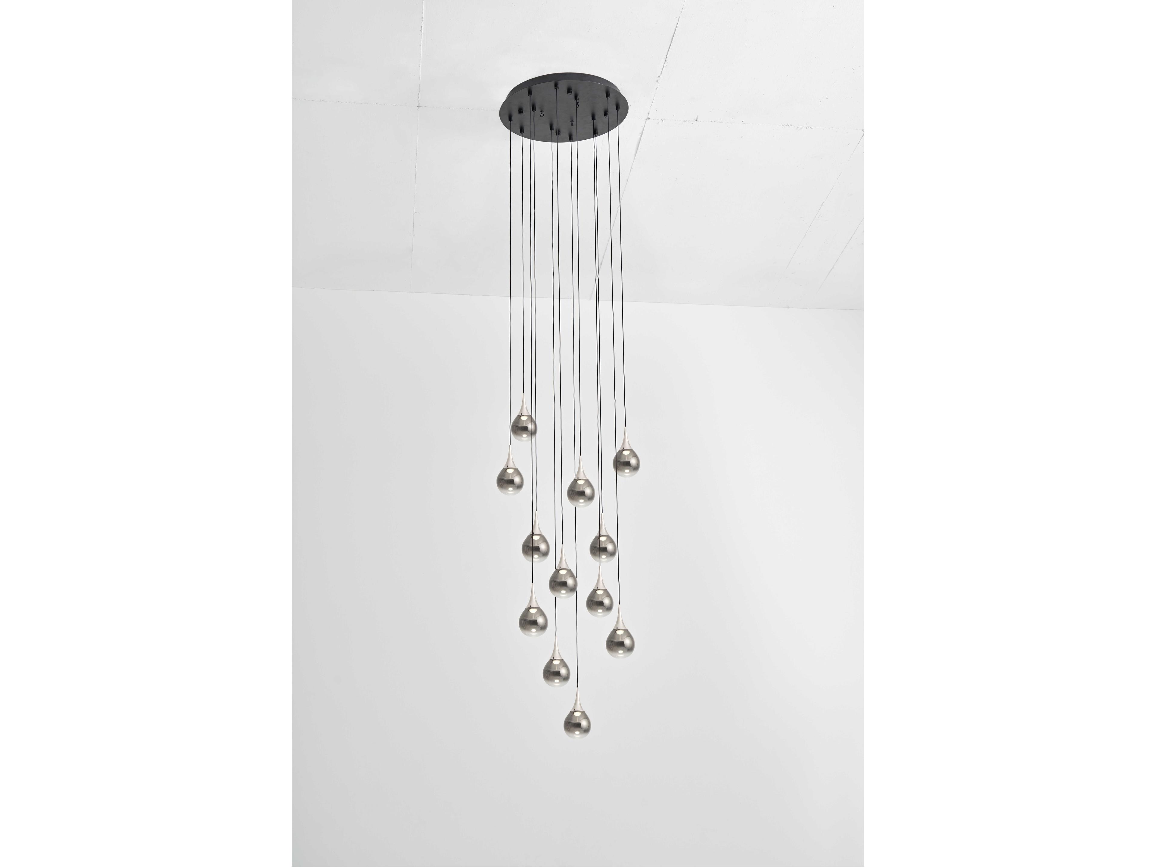 Seed Design Paopao Chrome LED Pendant