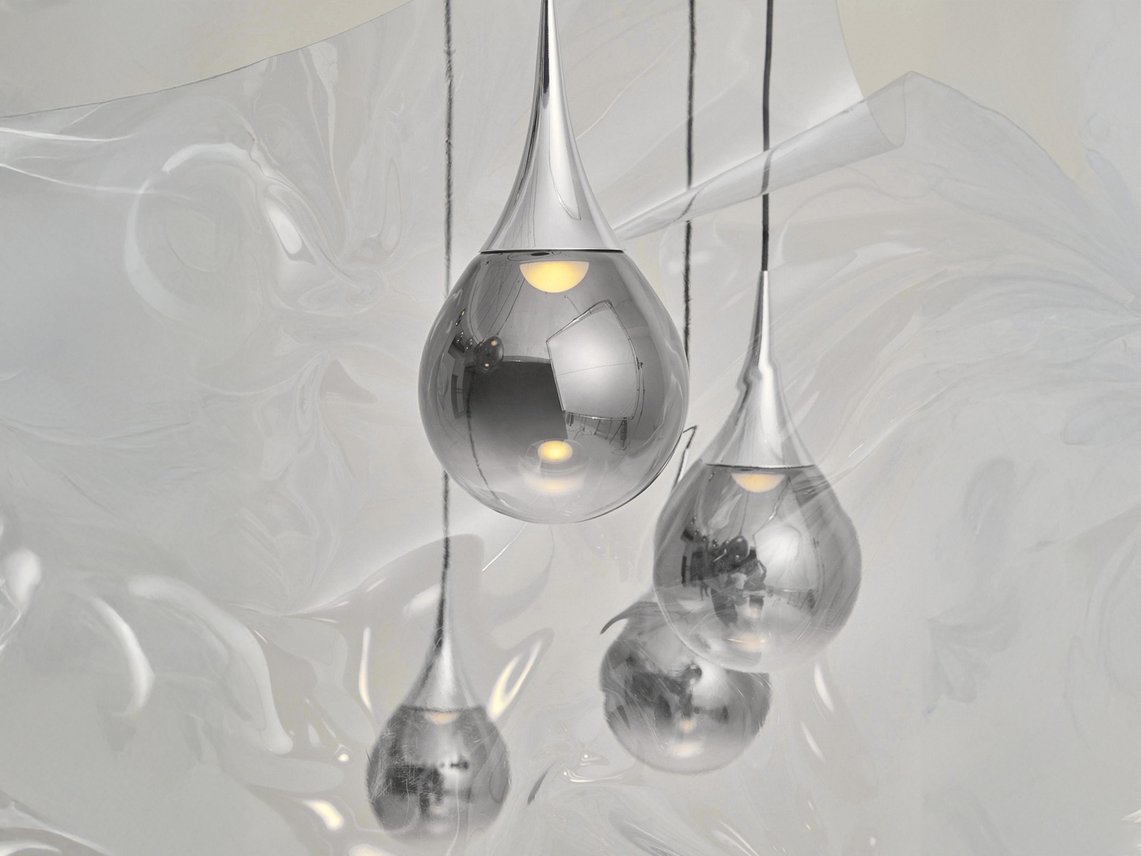 Seed Design Paopao Chrome LED Pendant