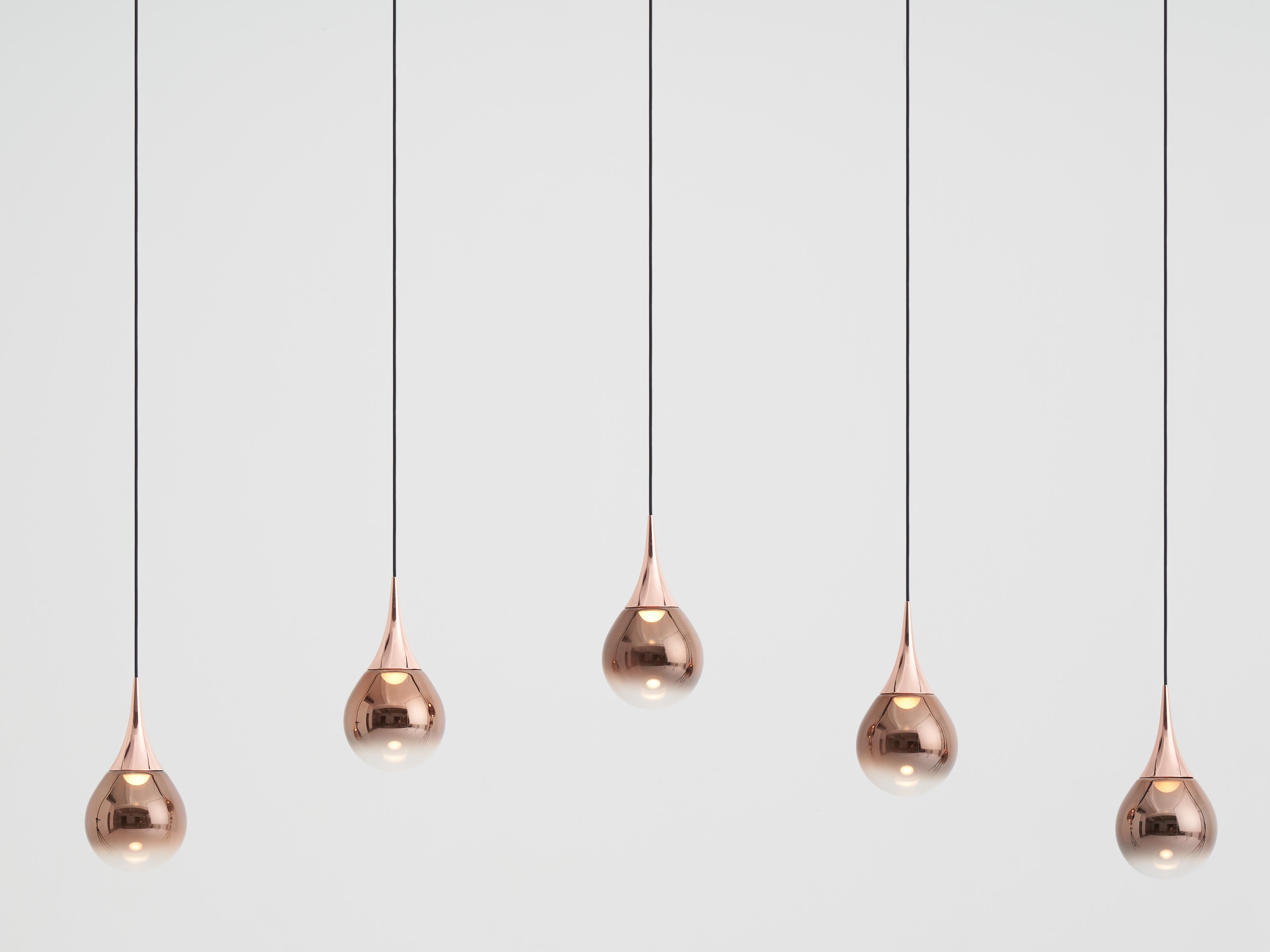 Seed Design Paopao Copper LED Linear Island Pendant