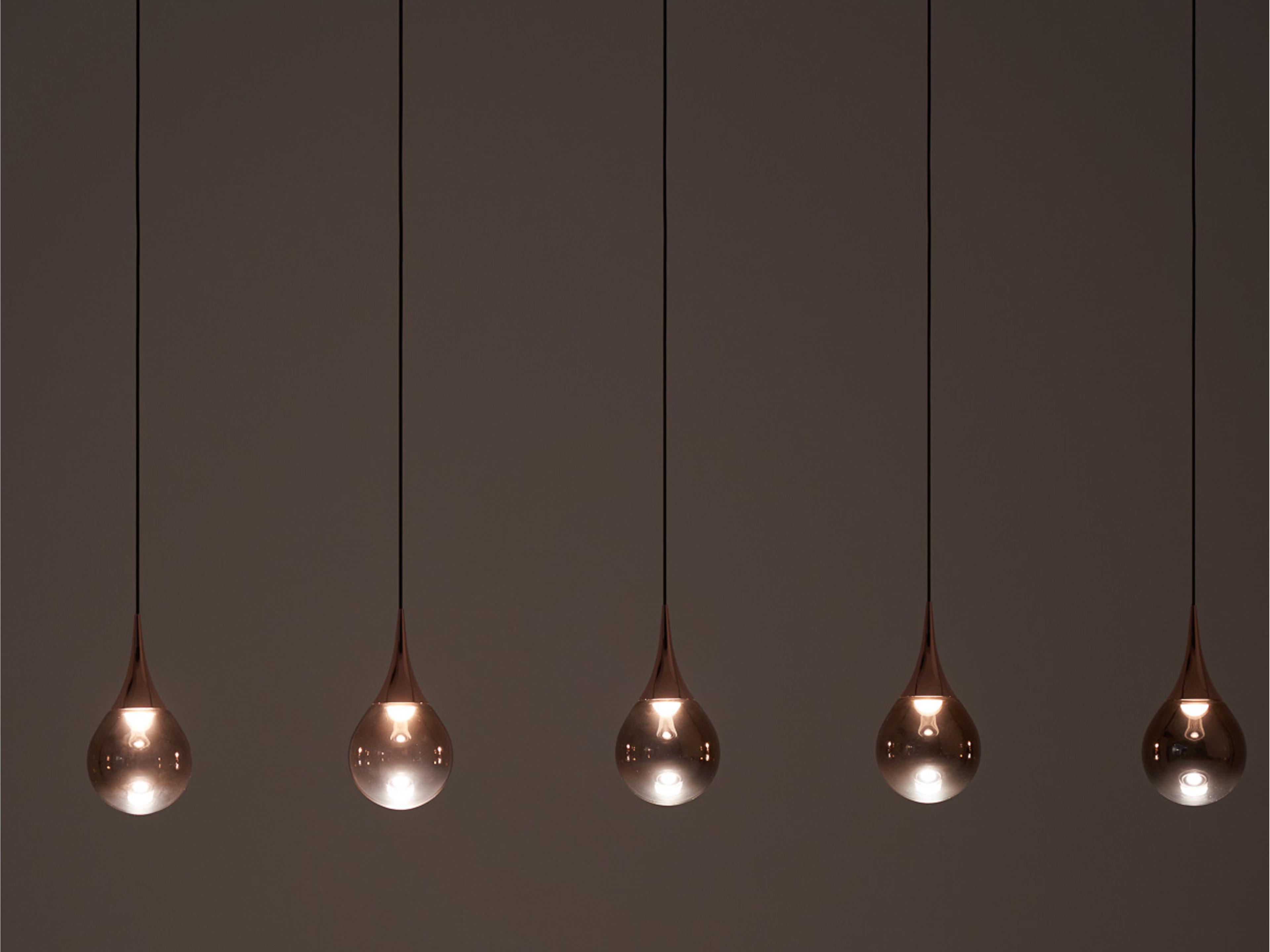Seed Design Paopao Copper LED Linear Island Pendant