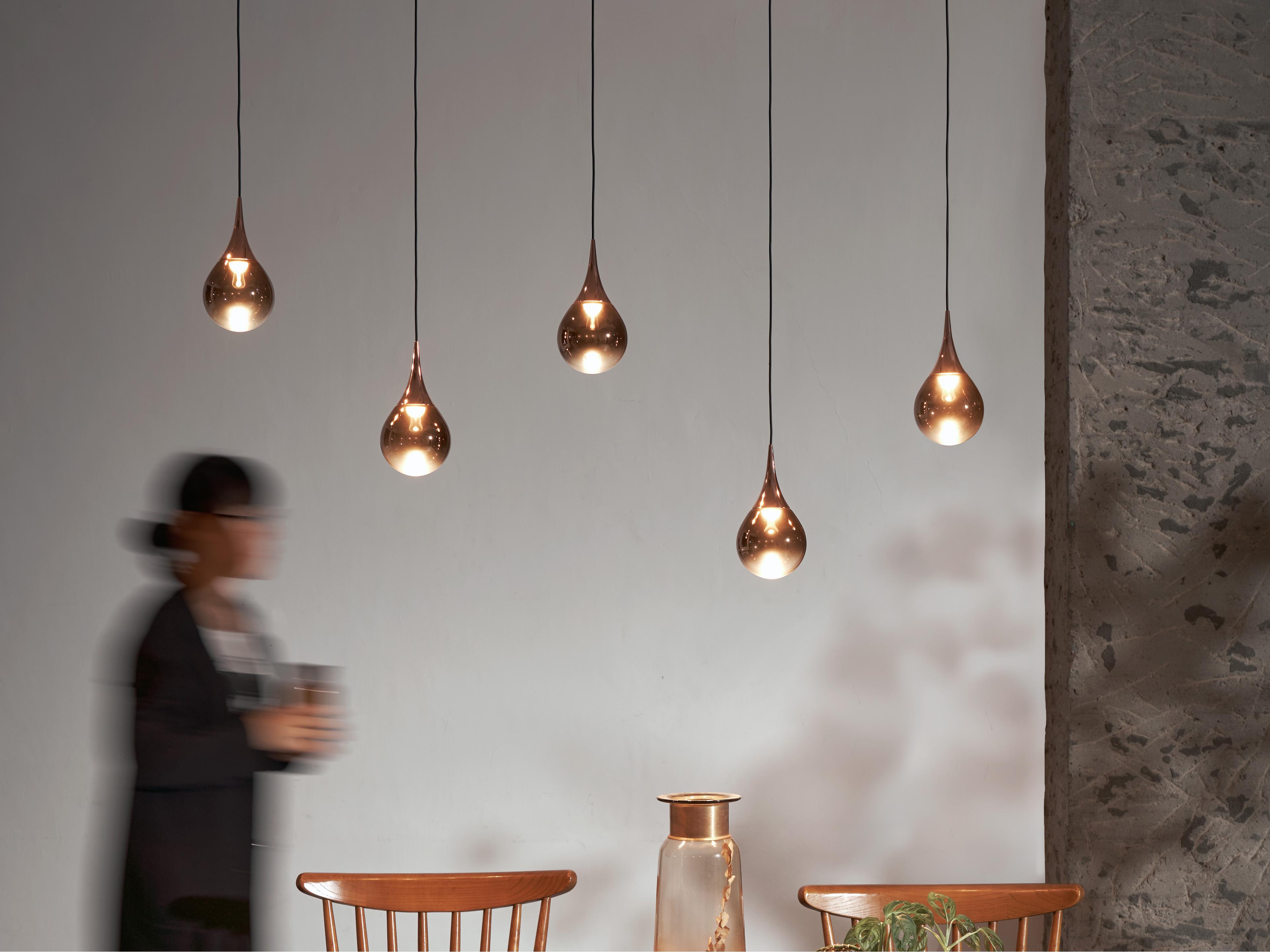 Seed Design Paopao Copper LED Linear Island Pendant