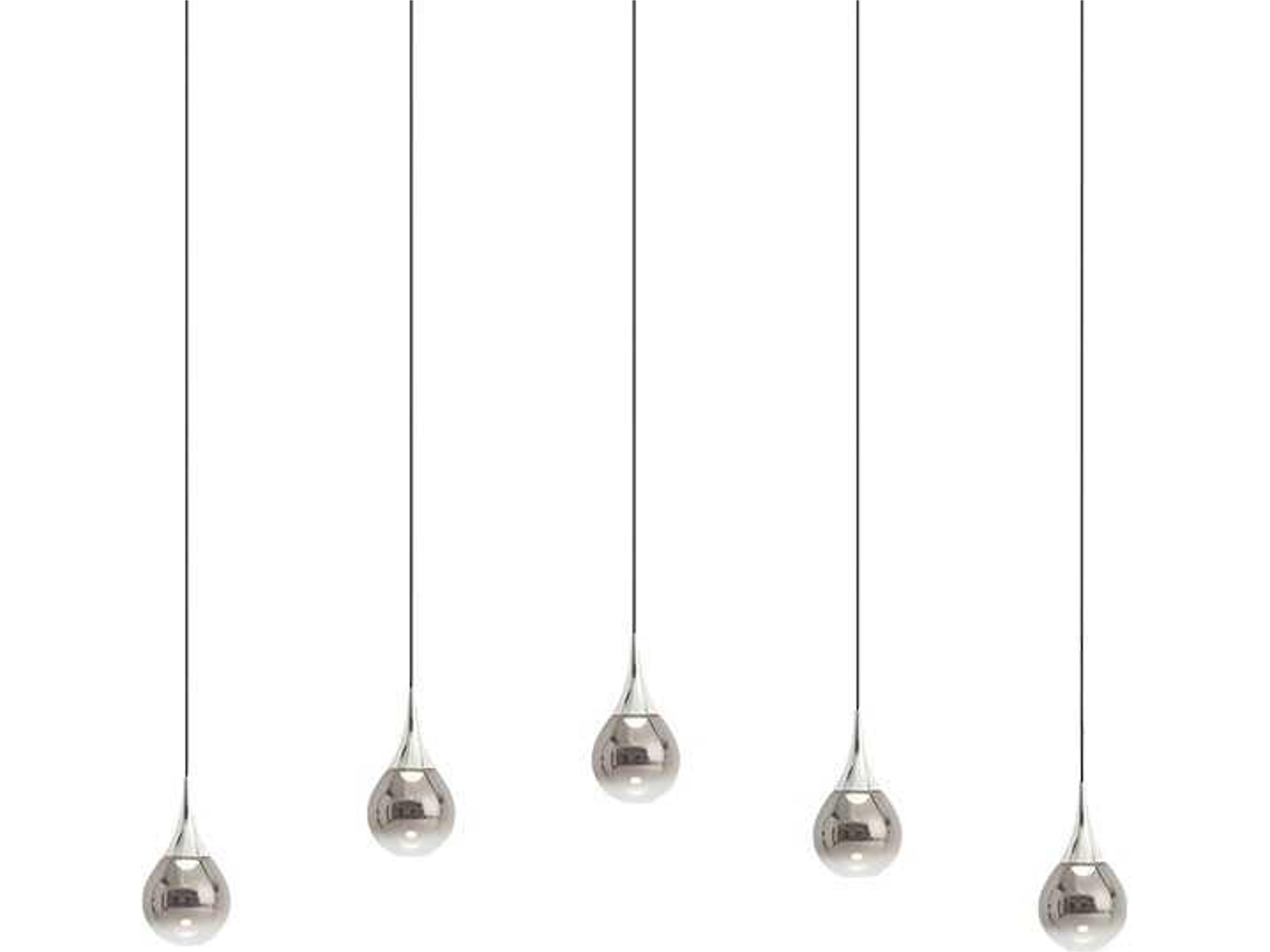 Paopao Linear Pendant Light Chrome