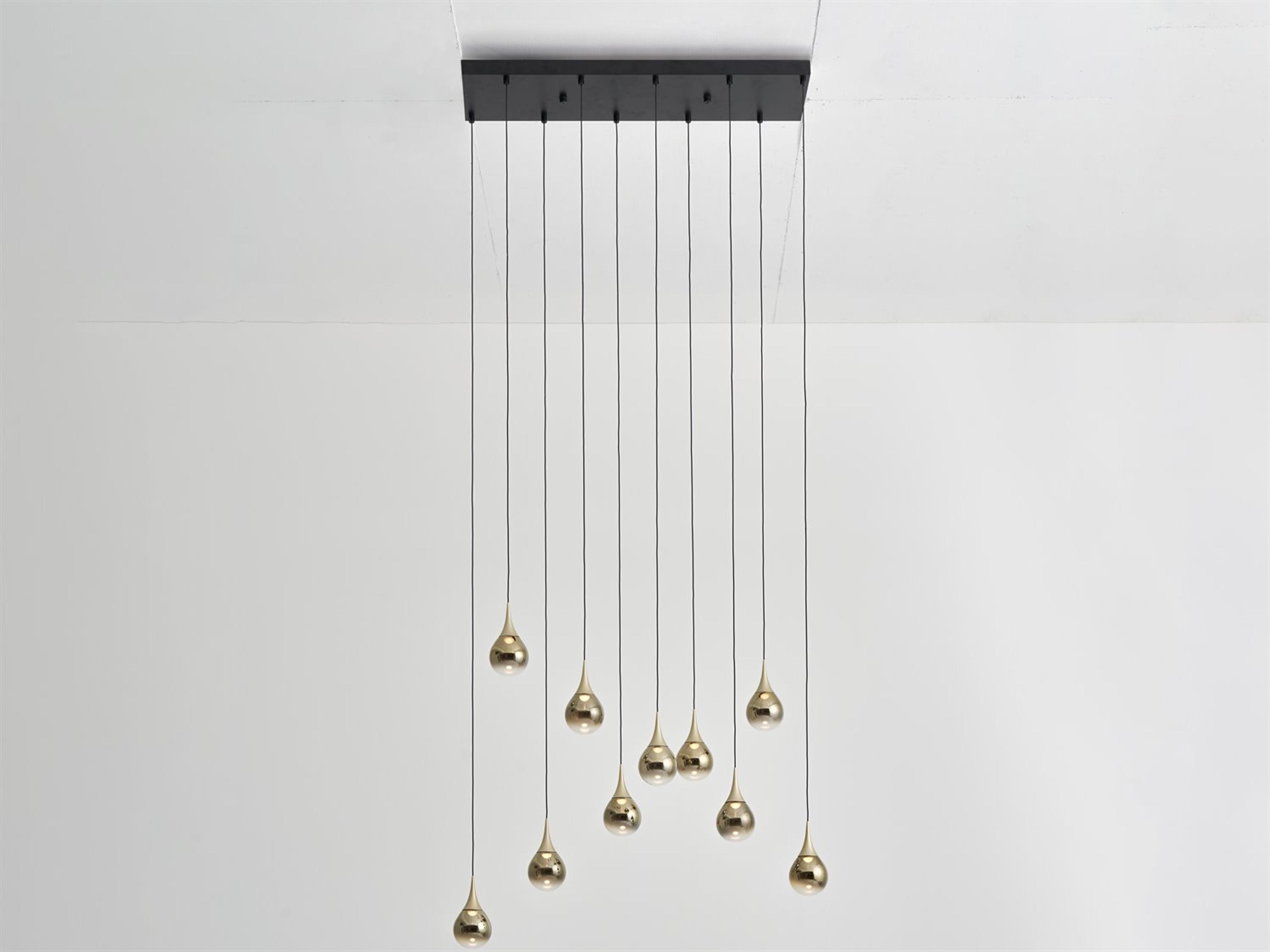 Seed Design Paopao Champagne Gold LED Island Pendant