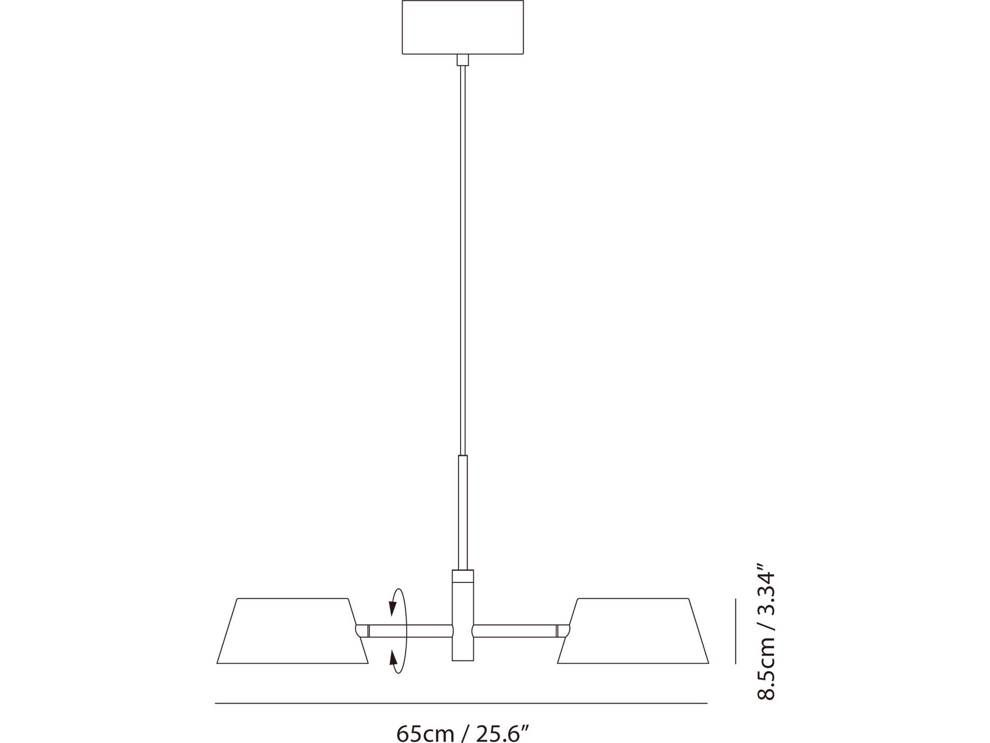 Seed Design Olo Xl Gold LED Linear Pendant