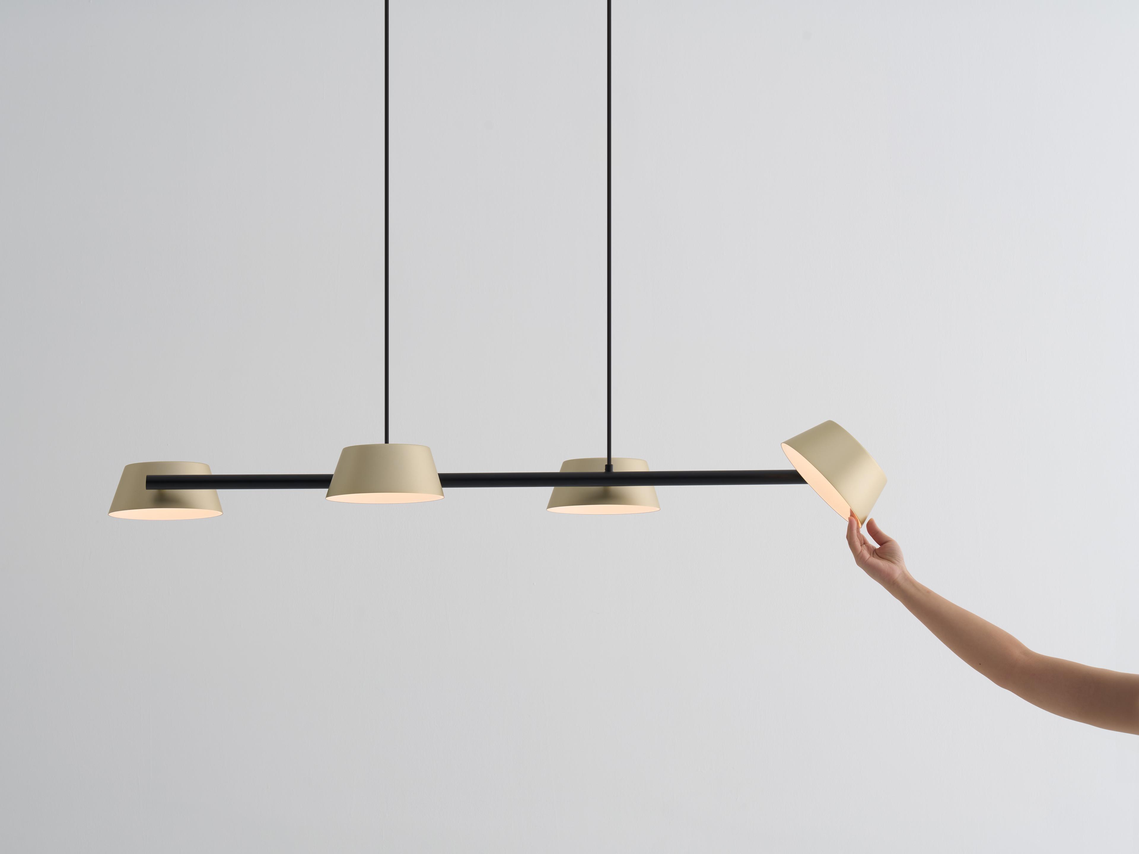 Seed Design Olo Xl Gold LED Linear Island Pendant