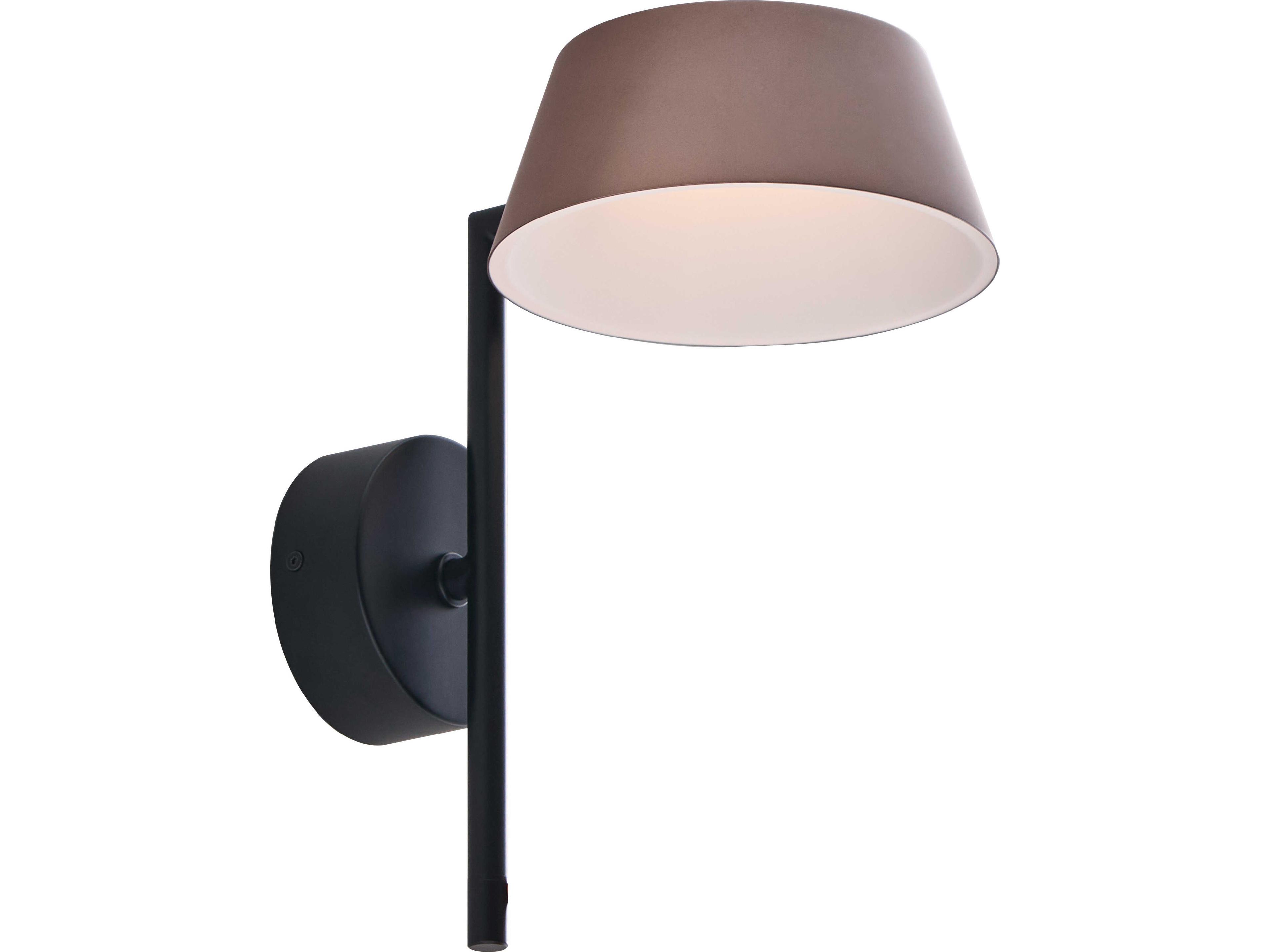 Olo Xl Black Cocoa LED Swing Wall Sconce