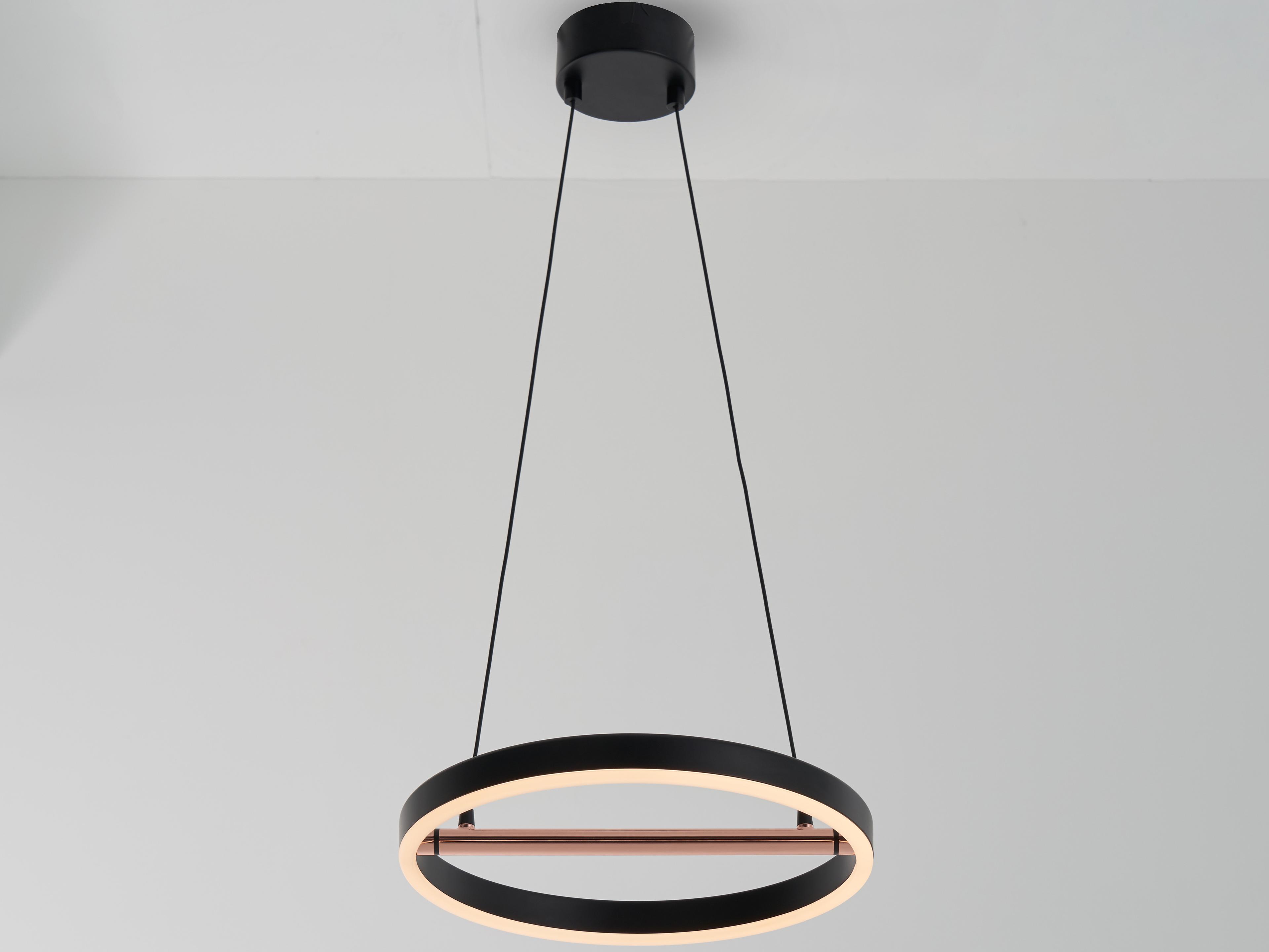 Seed Design Sol Black copper LED Round Pendant