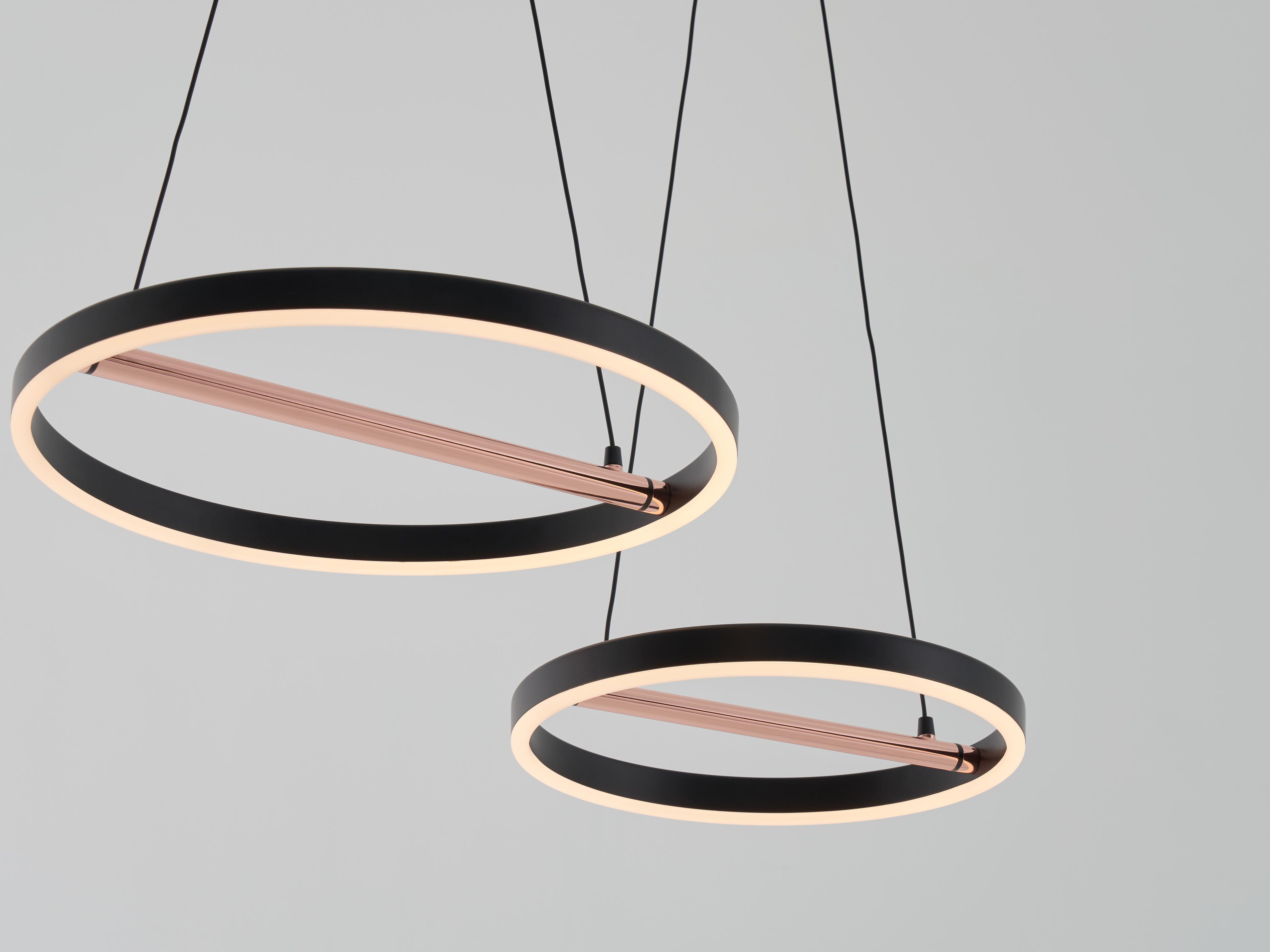 Seed Design Sol Black copper LED Round Pendant