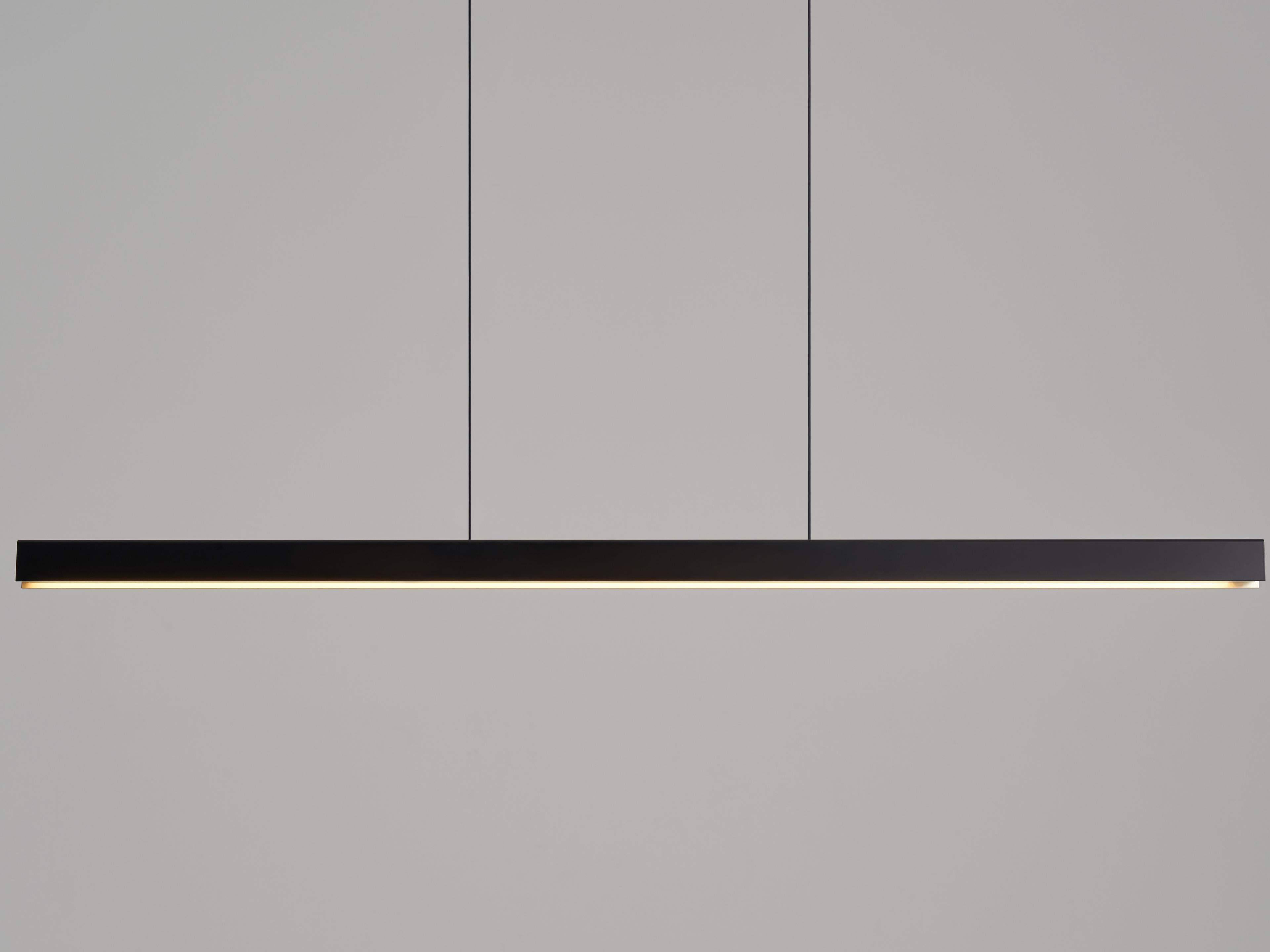 Seed Design Square Matt Black LED Linear Pendant