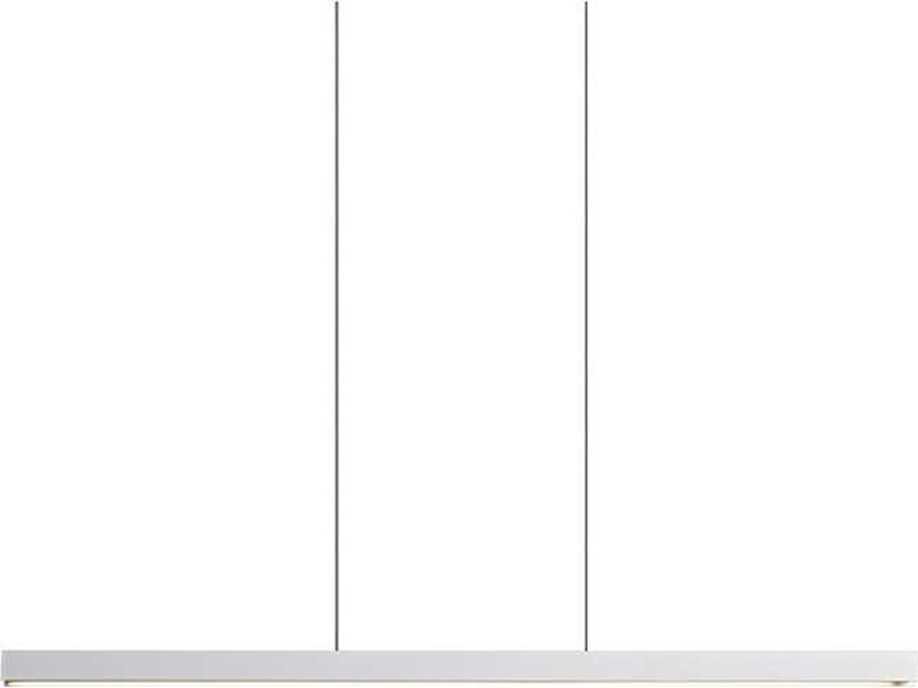 Square Matt White LED Linear Pendant