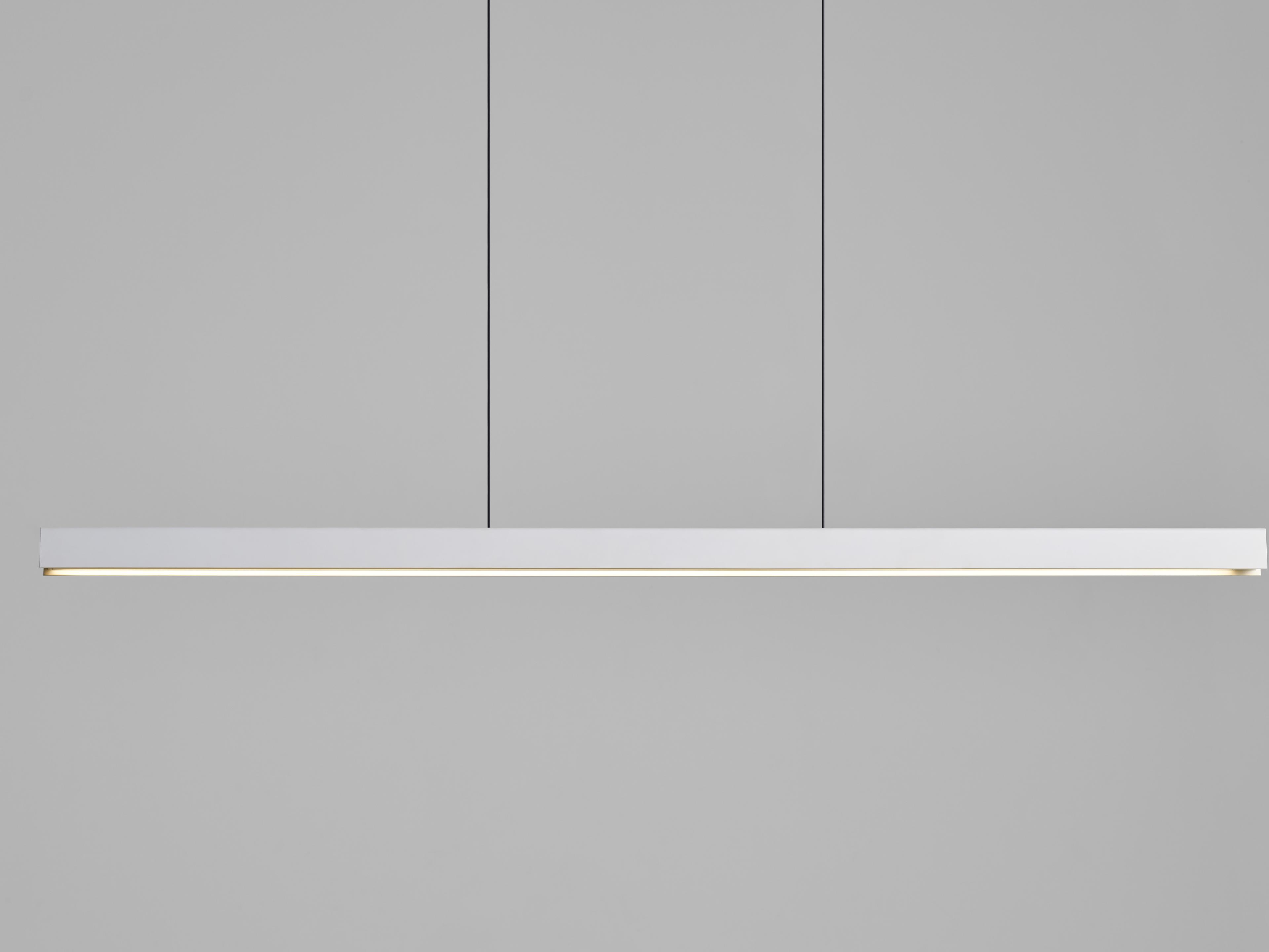 Seed Design Square Matt White LED Linear Pendant