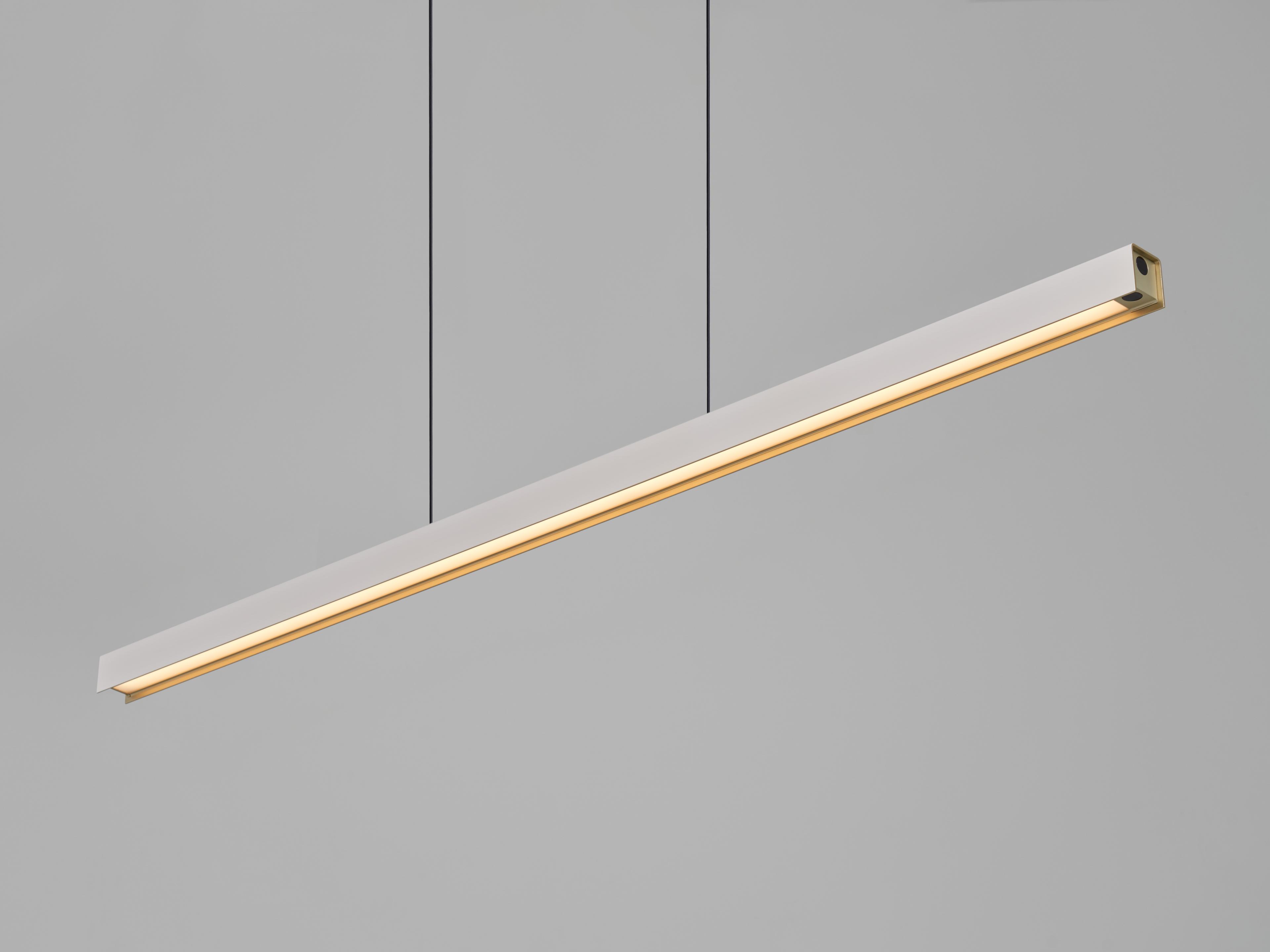 Seed Design Square Matt White LED Linear Pendant