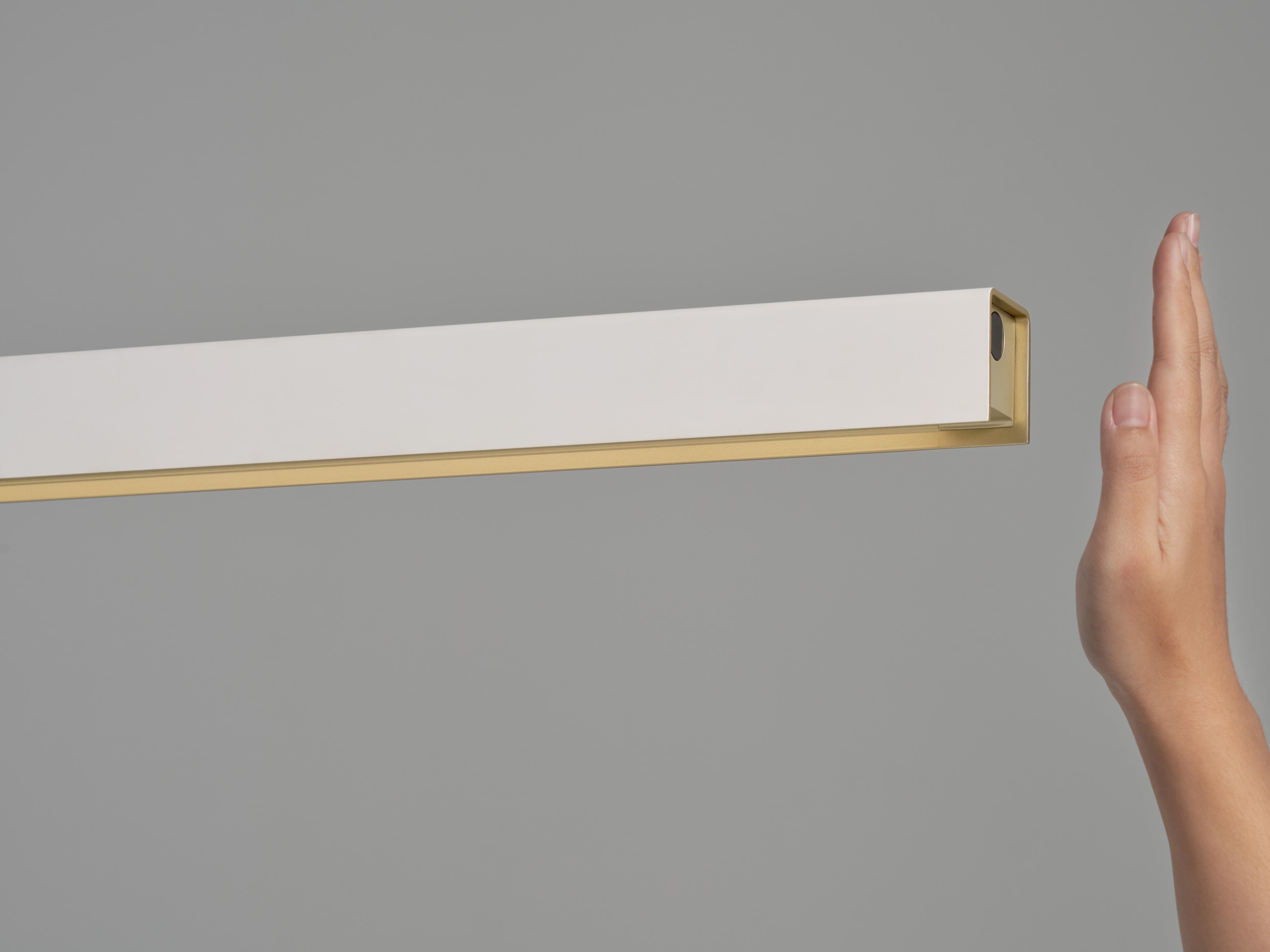 Seed Design Square Matt White LED Linear Pendant