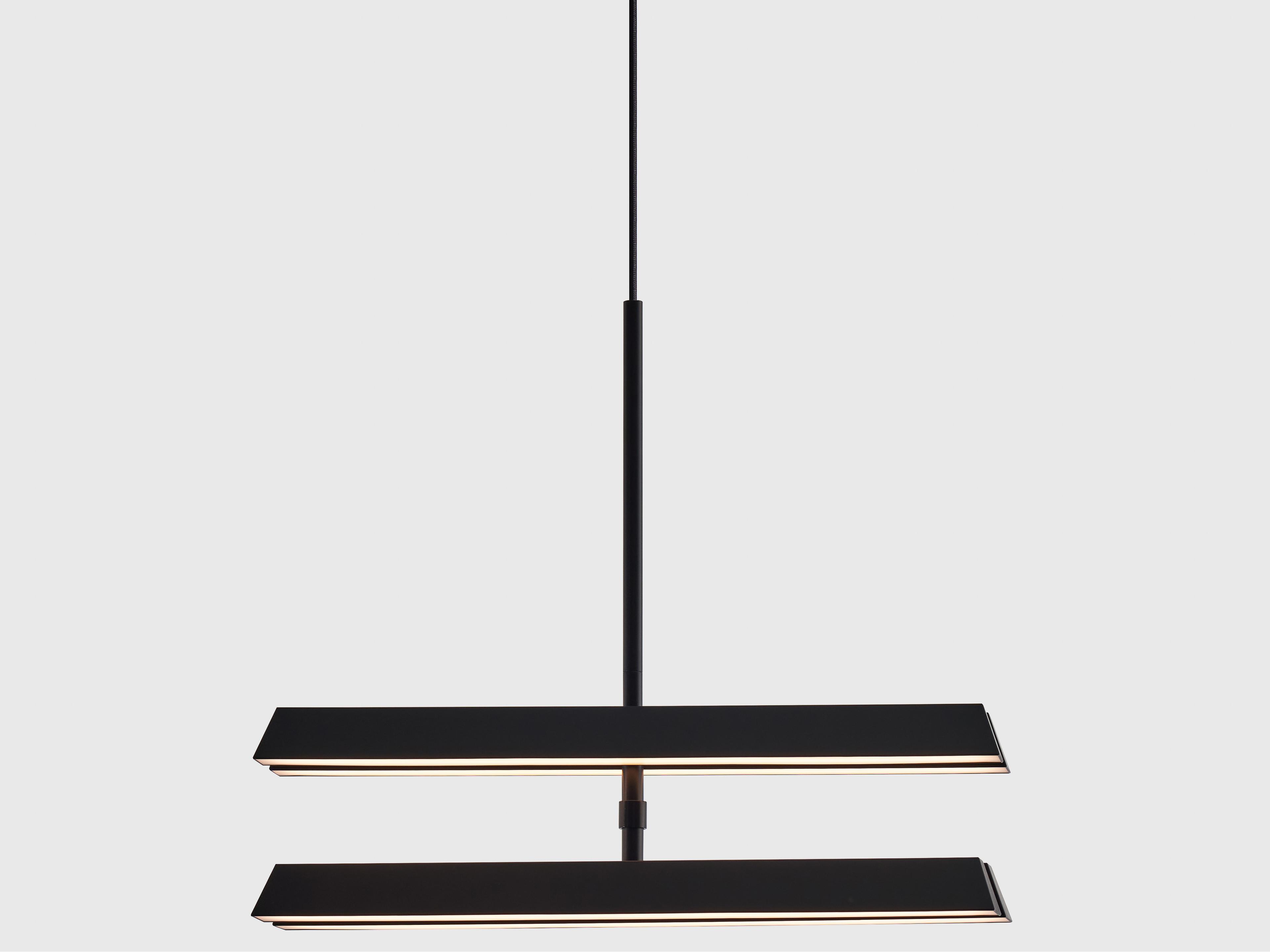 Seed Design Konnect Matt Black LED Linear Pendant