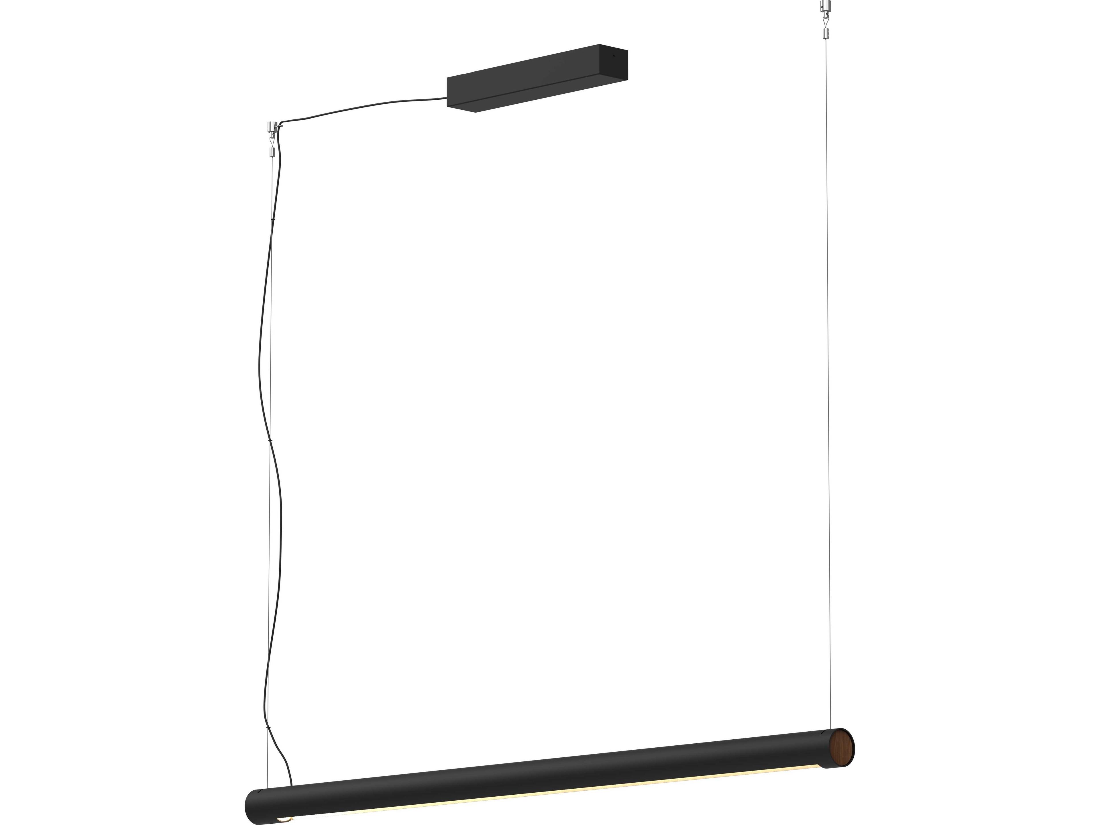 Seed Design Turner Matt Black LED Linear Island Pendant